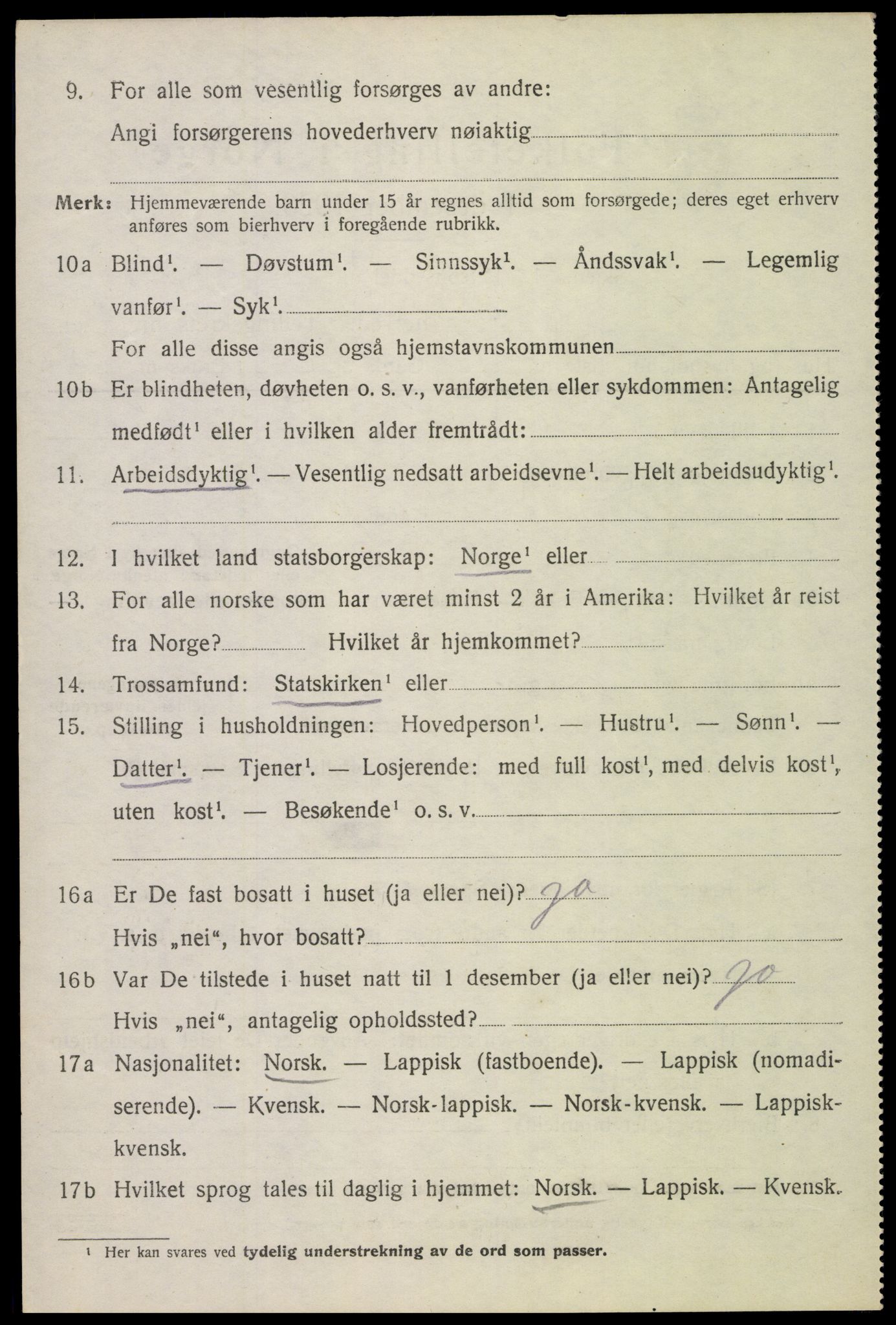 SAT, 1920 census for Hadsel, 1920, p. 16087