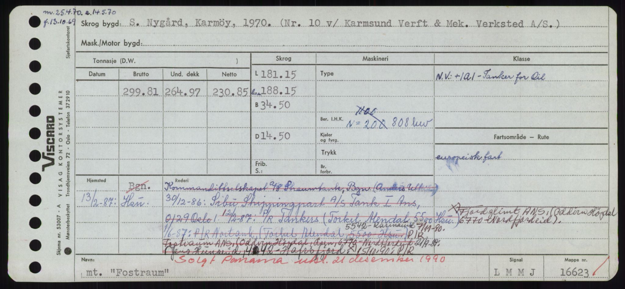 Sjøfartsdirektoratet med forløpere, Skipsmålingen, AV/RA-S-1627/H/Hd/L0011: Fartøy, Fla-Får, p. 241