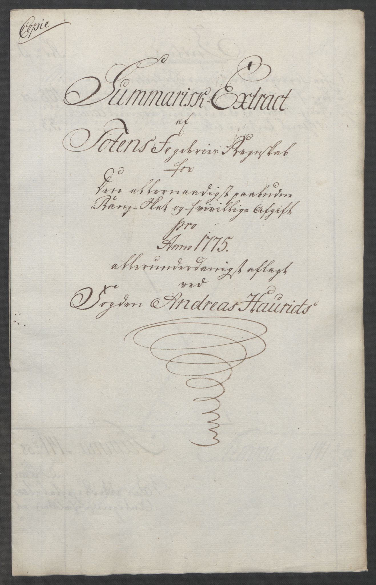 Rentekammeret inntil 1814, Reviderte regnskaper, Fogderegnskap, AV/RA-EA-4092/R19/L1399: Fogderegnskap Toten, Hadeland og Vardal, 1762-1783, p. 369