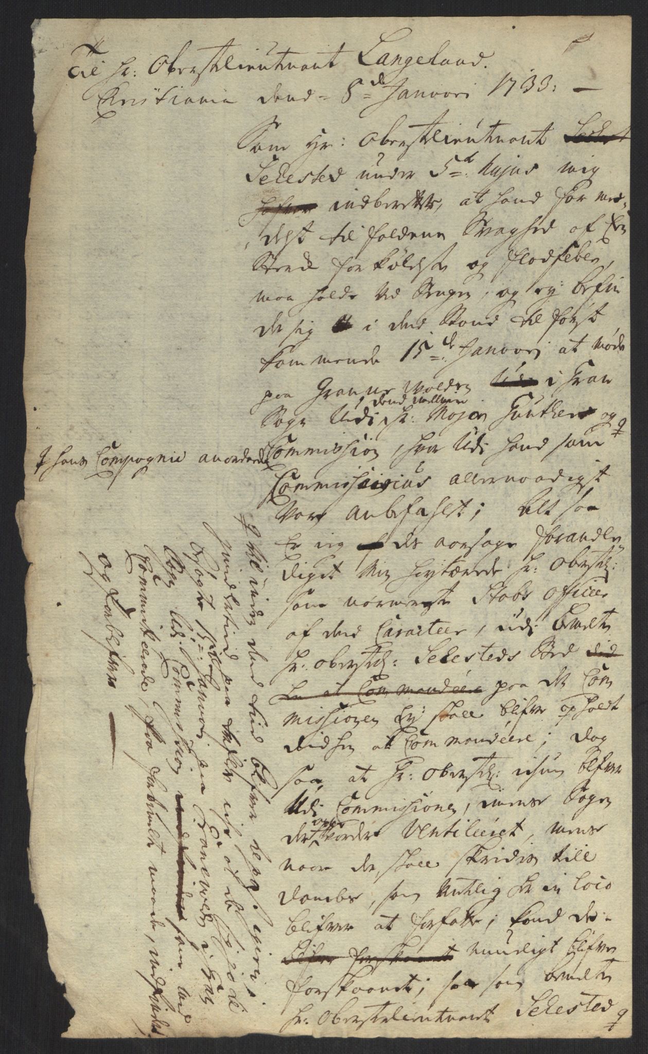 Kommanderende general (KG I) med Det norske krigsdirektorium, AV/RA-EA-5419/B/L0013: Kommanderende generals konsepter, 1730-1733, p. 537