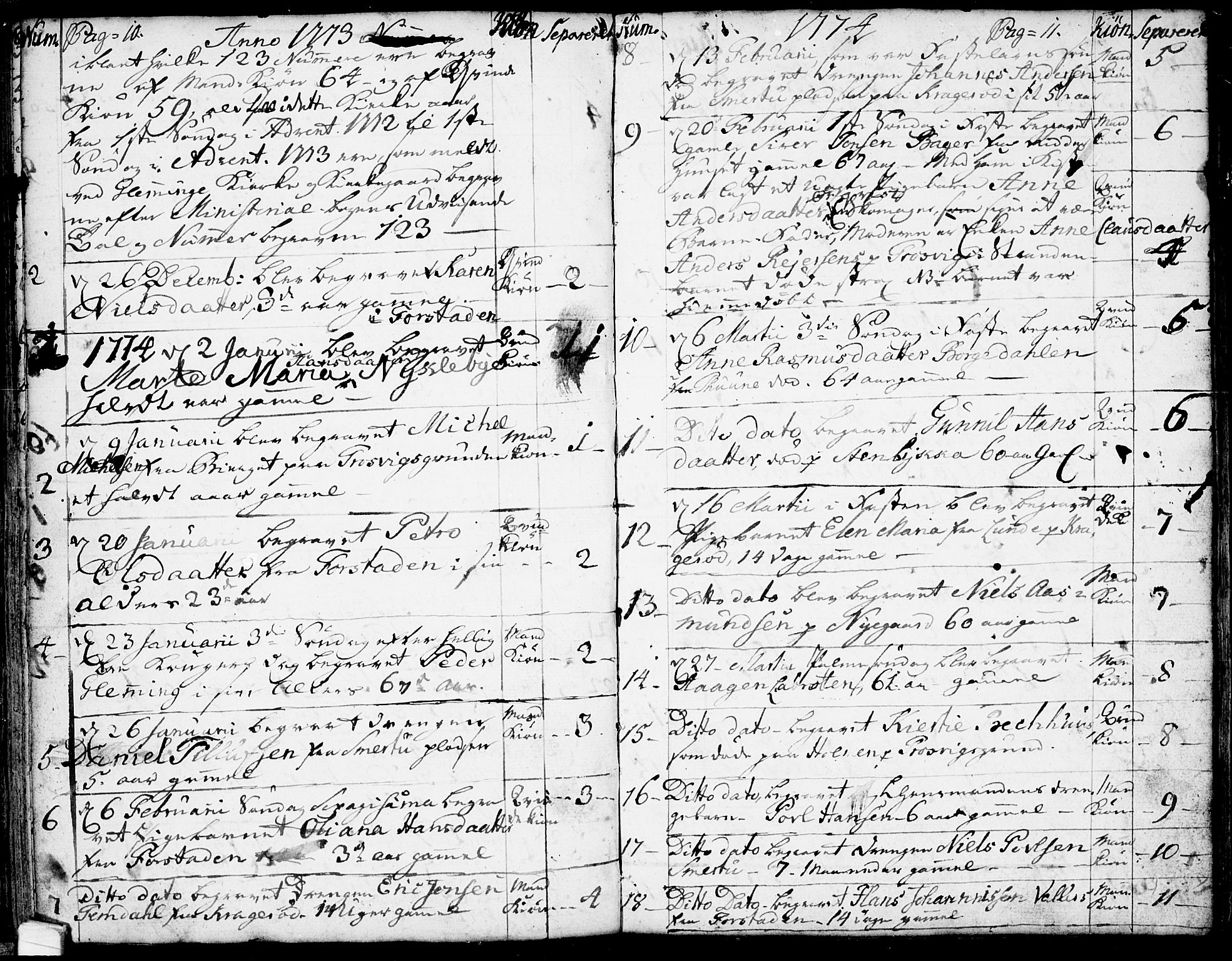 Glemmen prestekontor Kirkebøker, AV/SAO-A-10908/F/Fa/L0002: Parish register (official) no. 2, 1771-1803, p. 10-11