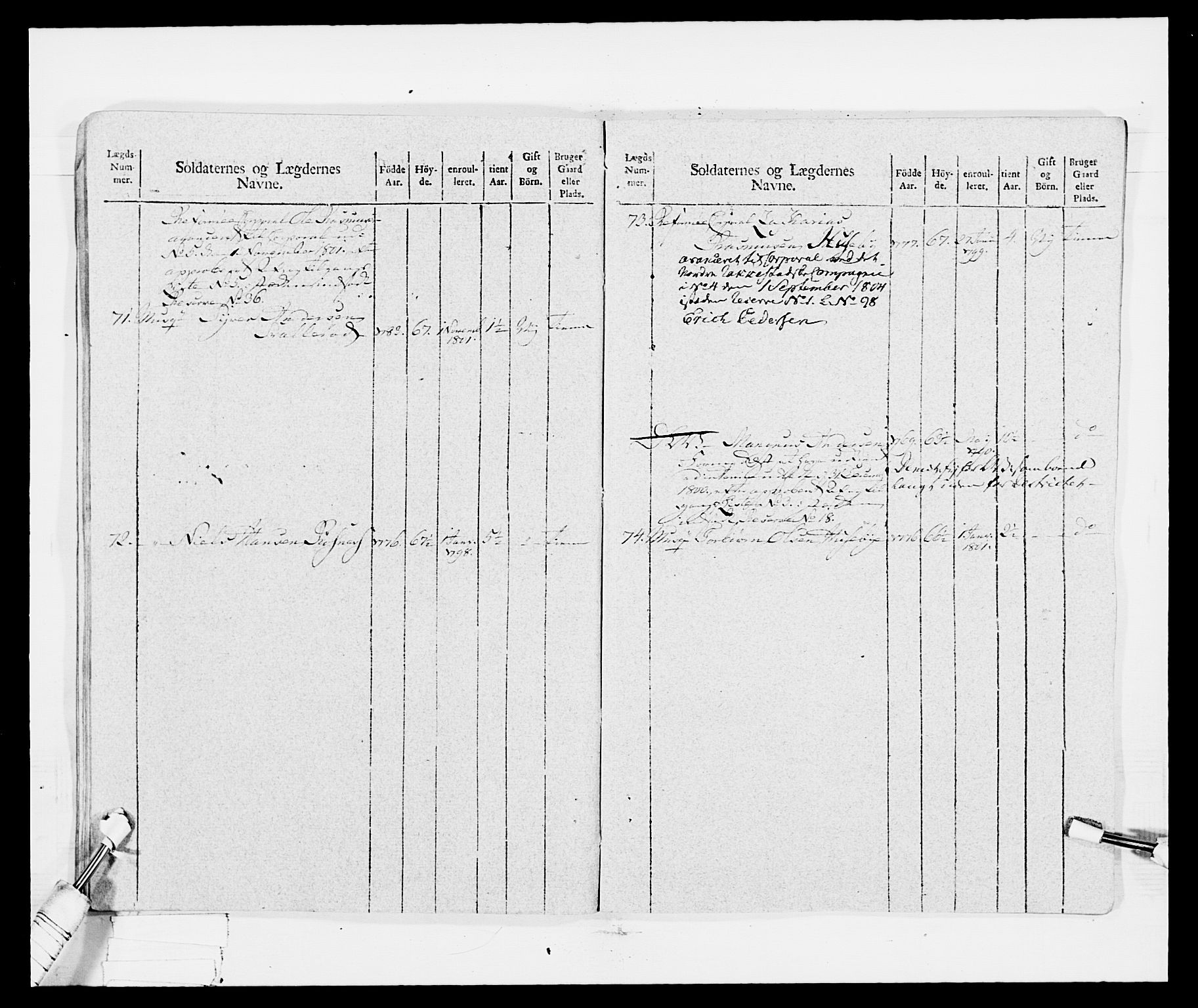 Generalitets- og kommissariatskollegiet, Det kongelige norske kommissariatskollegium, AV/RA-EA-5420/E/Eh/L0029: Sønnafjelske gevorbne infanteriregiment, 1785-1805, p. 357