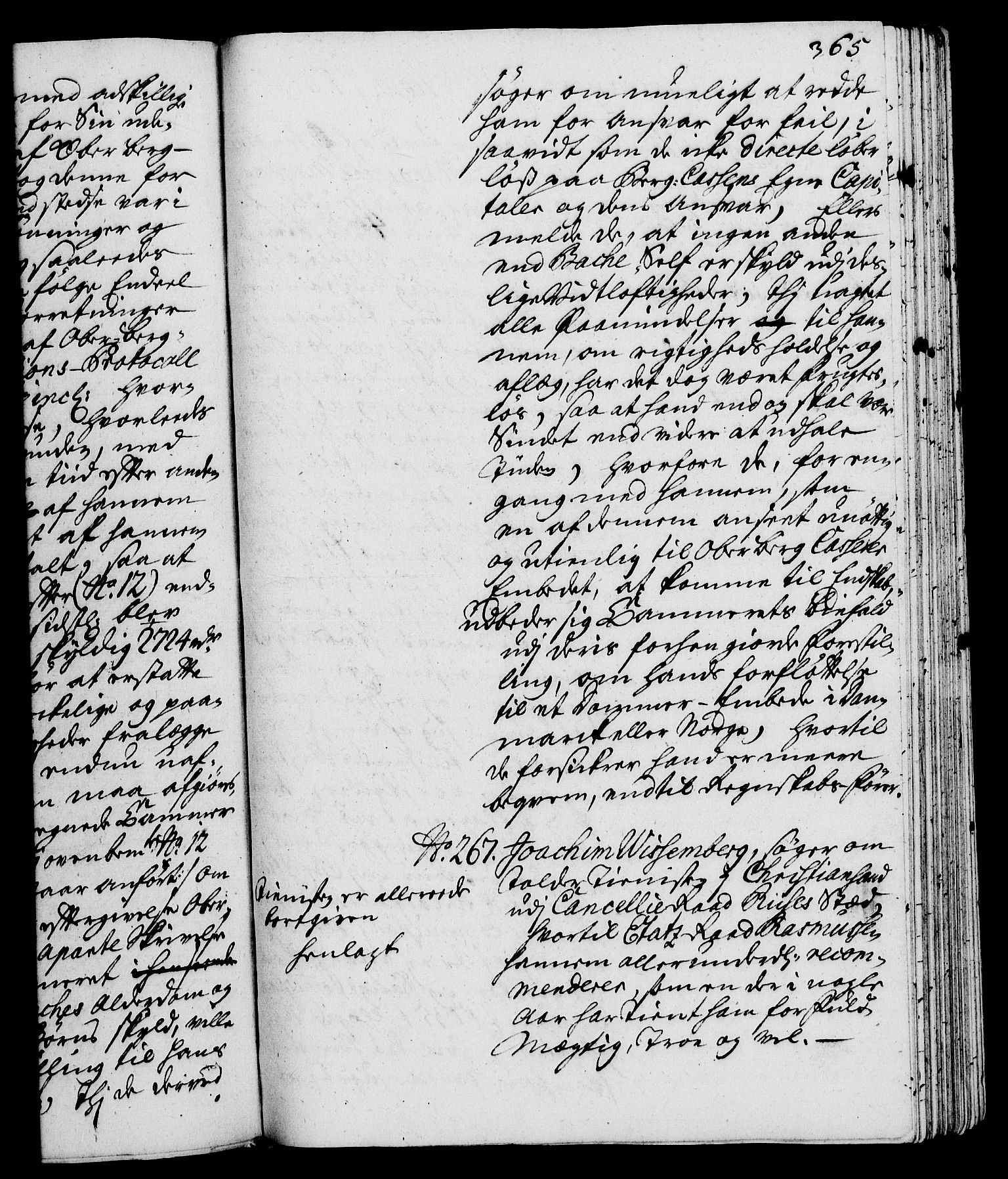 Rentekammeret, Kammerkanselliet, RA/EA-3111/G/Gh/Gha/L0020: Norsk ekstraktmemorialprotokoll (merket RK 53.65), 1738-1739, p. 365