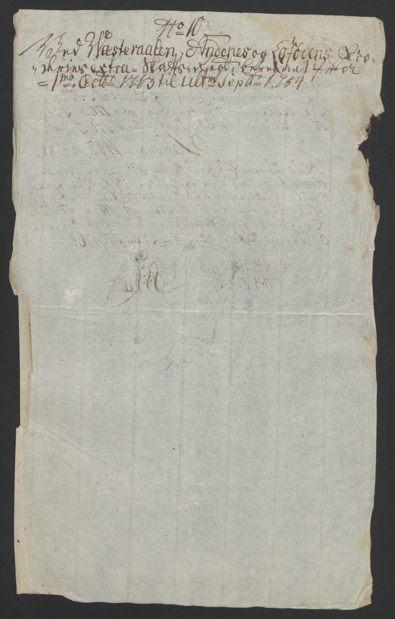 Rentekammeret inntil 1814, Reviderte regnskaper, Fogderegnskap, AV/RA-EA-4092/R67/L4747: Ekstraskatten Vesterålen, Andenes og Lofoten, 1762-1766, p. 328