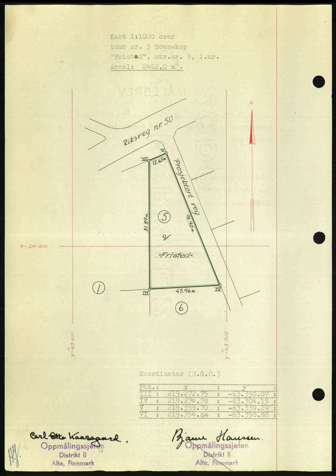 Alta fogderi/sorenskriveri, AV/SATØ-SATØ-5/1/K/Kd/L0038pantebok: Mortgage book no. 41-42, 1949-1950, Diary no: : 1447/1949