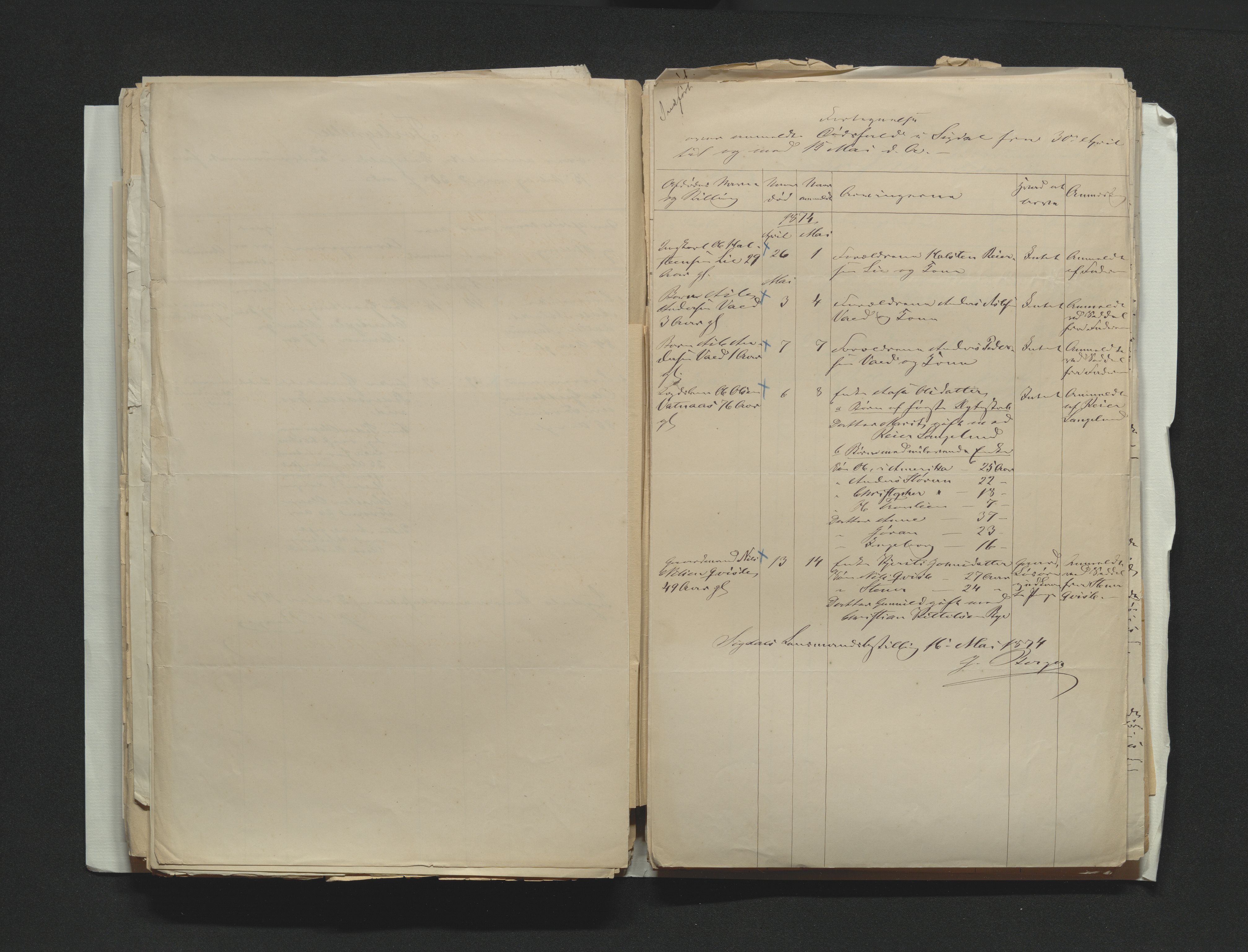 Eiker, Modum og Sigdal sorenskriveri, AV/SAKO-A-123/H/Ha/Hab/L0014: Dødsfallsmeldinger, 1874-1877, p. 114