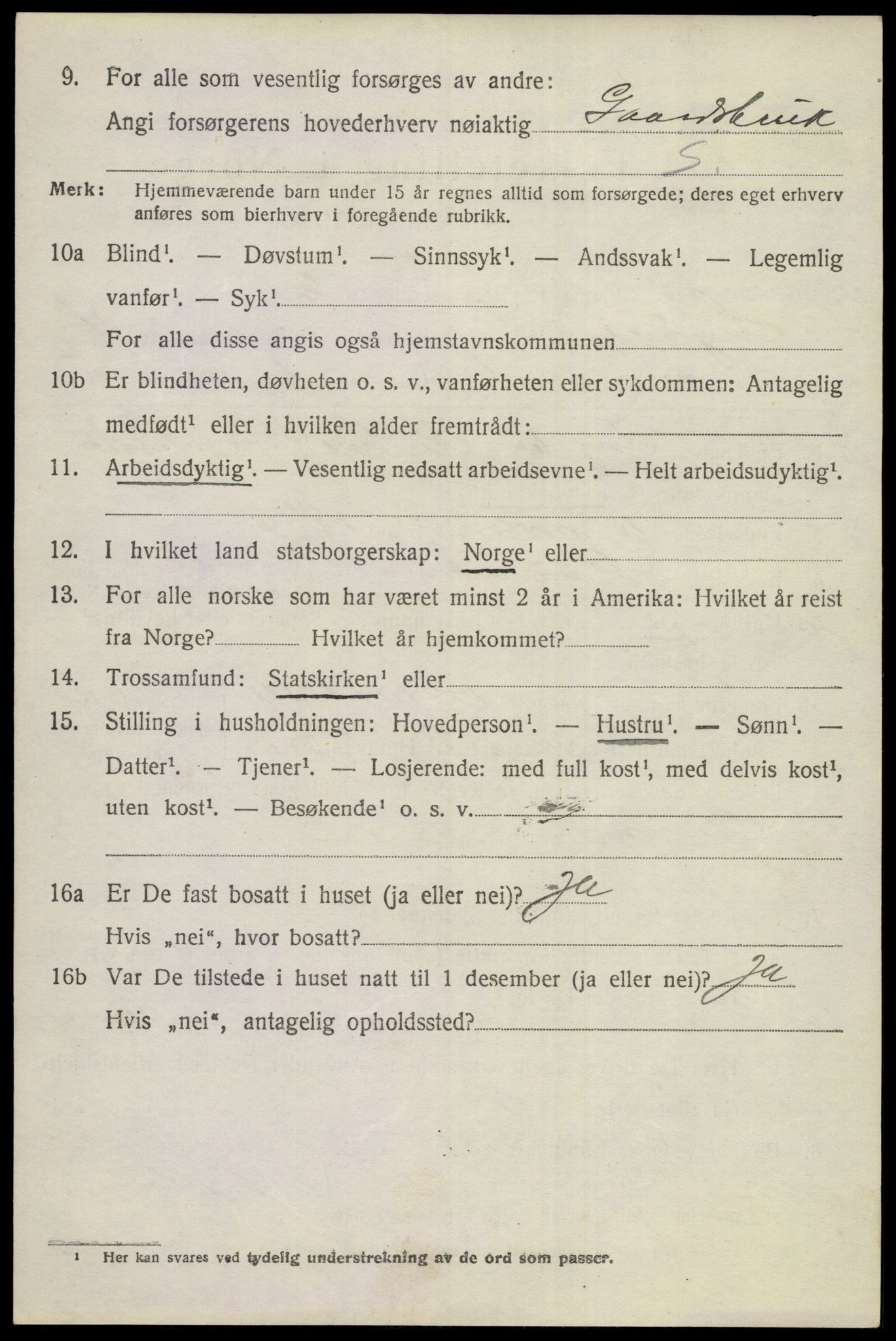 SAKO, 1920 census for Sigdal, 1920, p. 3157