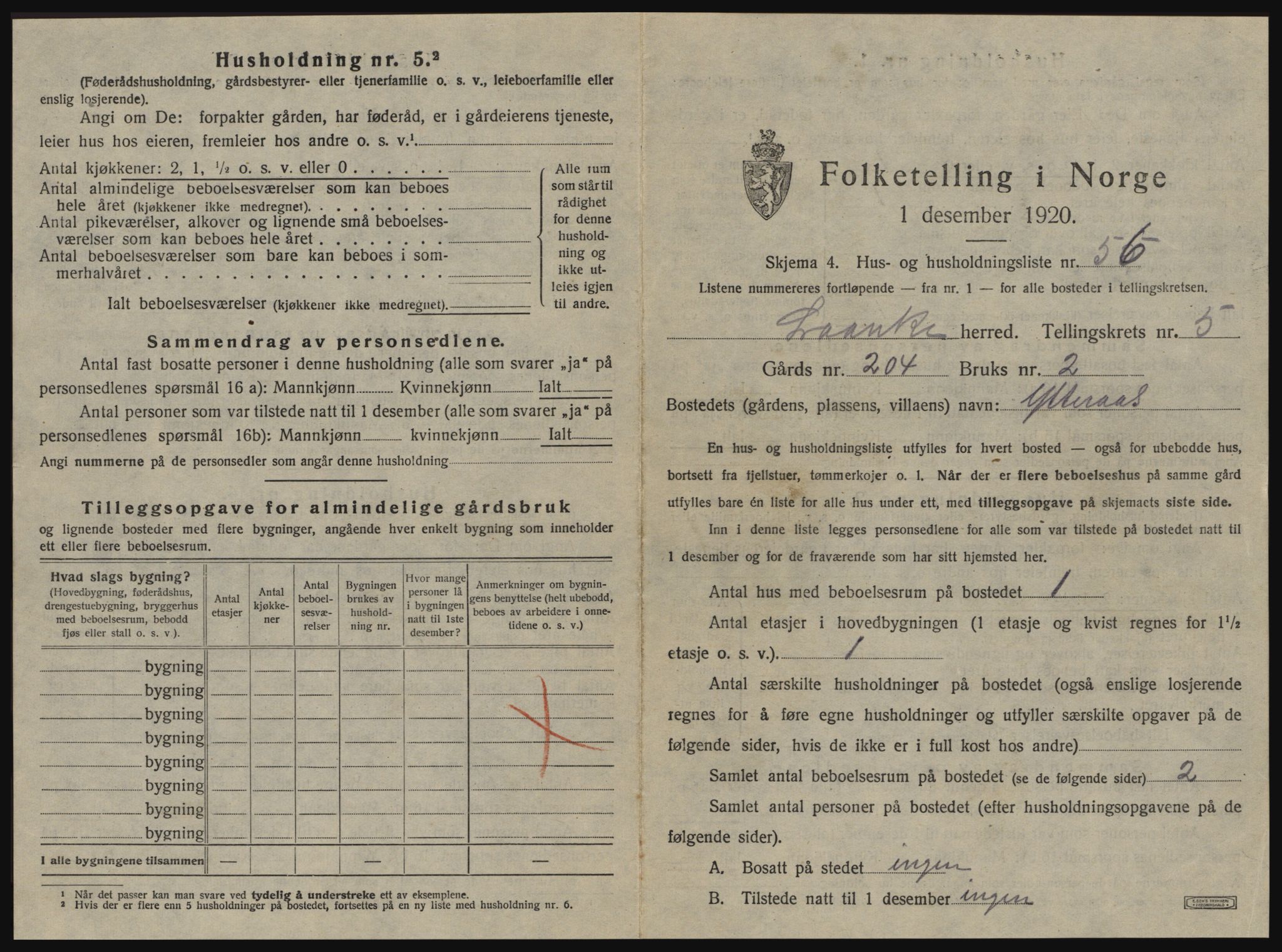 SAT, 1920 census for Lånke, 1920, p. 552