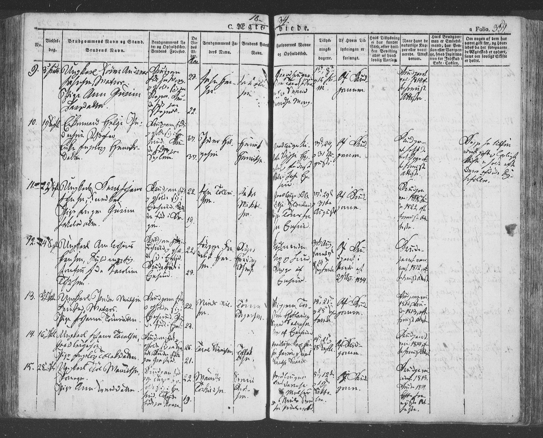 Eigersund sokneprestkontor, SAST/A-101807/S08/L0009: Parish register (official) no. A 9, 1827-1850, p. 359