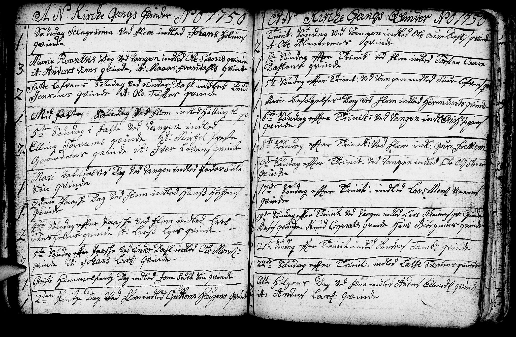 Aurland sokneprestembete, AV/SAB-A-99937/H/Ha/Haa/L0003: Parish register (official) no. A 3, 1735-1761, p. 149