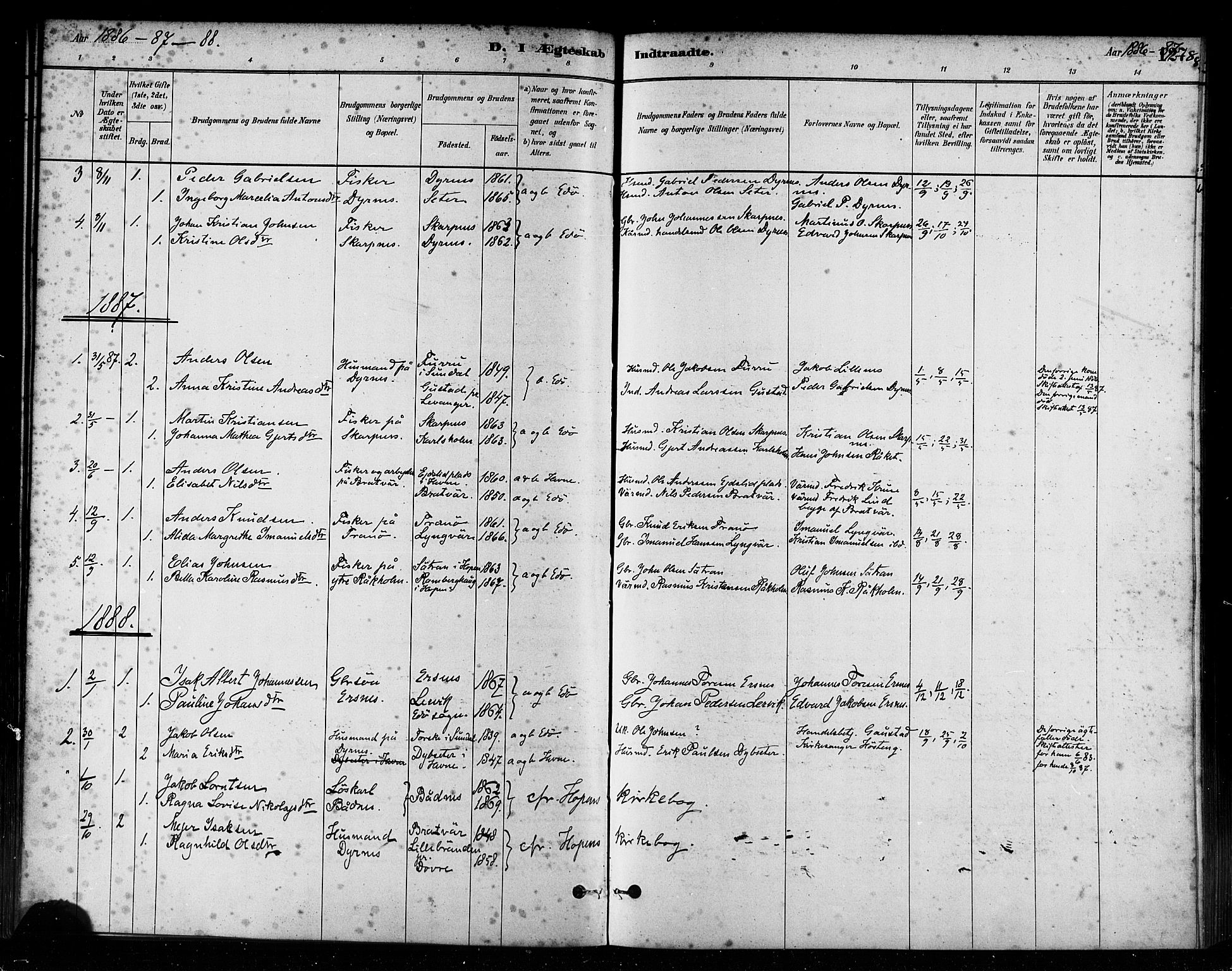 Ministerialprotokoller, klokkerbøker og fødselsregistre - Møre og Romsdal, AV/SAT-A-1454/582/L0947: Parish register (official) no. 582A01, 1880-1900, p. 127