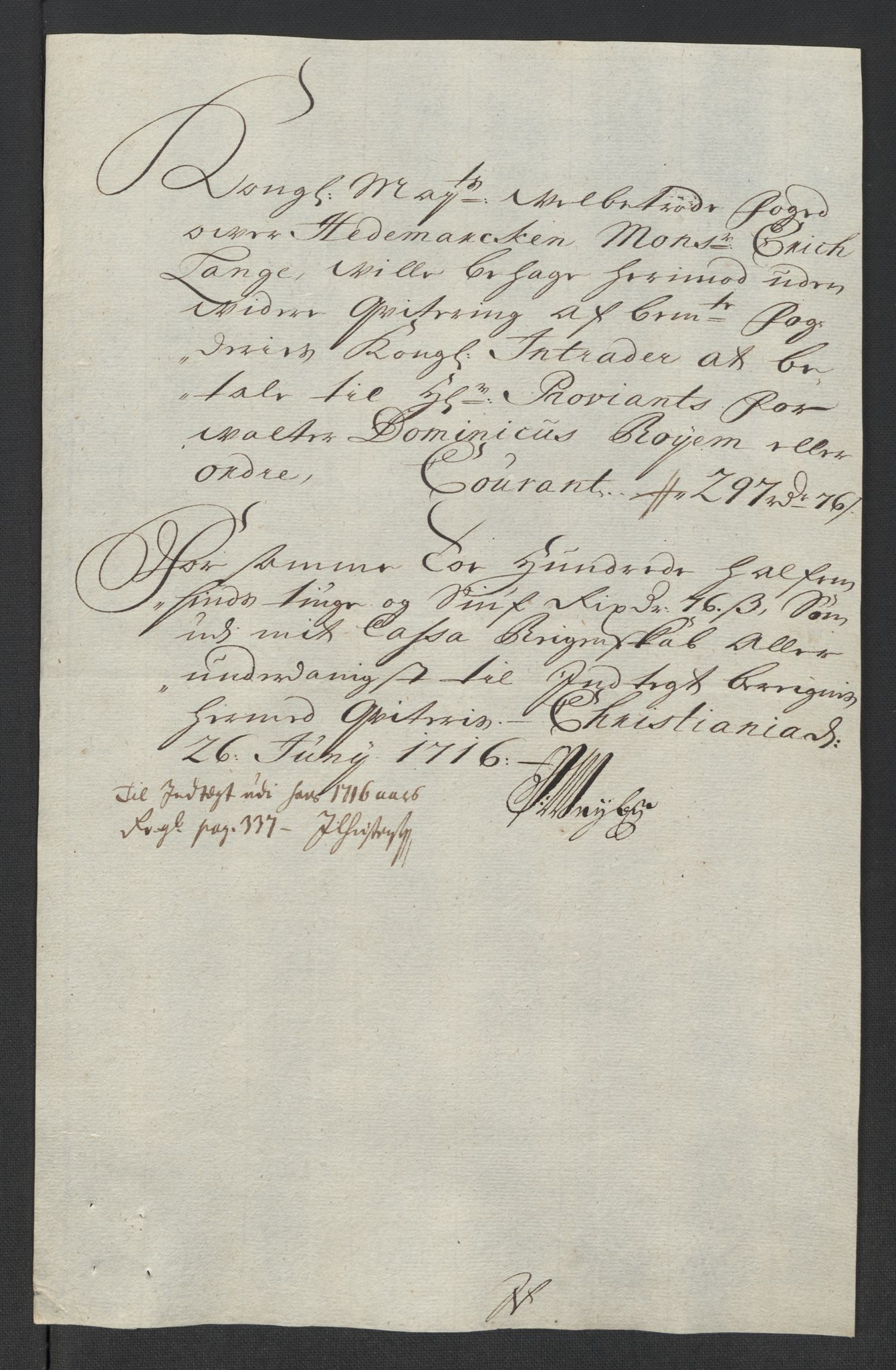 Rentekammeret inntil 1814, Reviderte regnskaper, Fogderegnskap, AV/RA-EA-4092/R16/L1055: Fogderegnskap Hedmark, 1716, p. 374