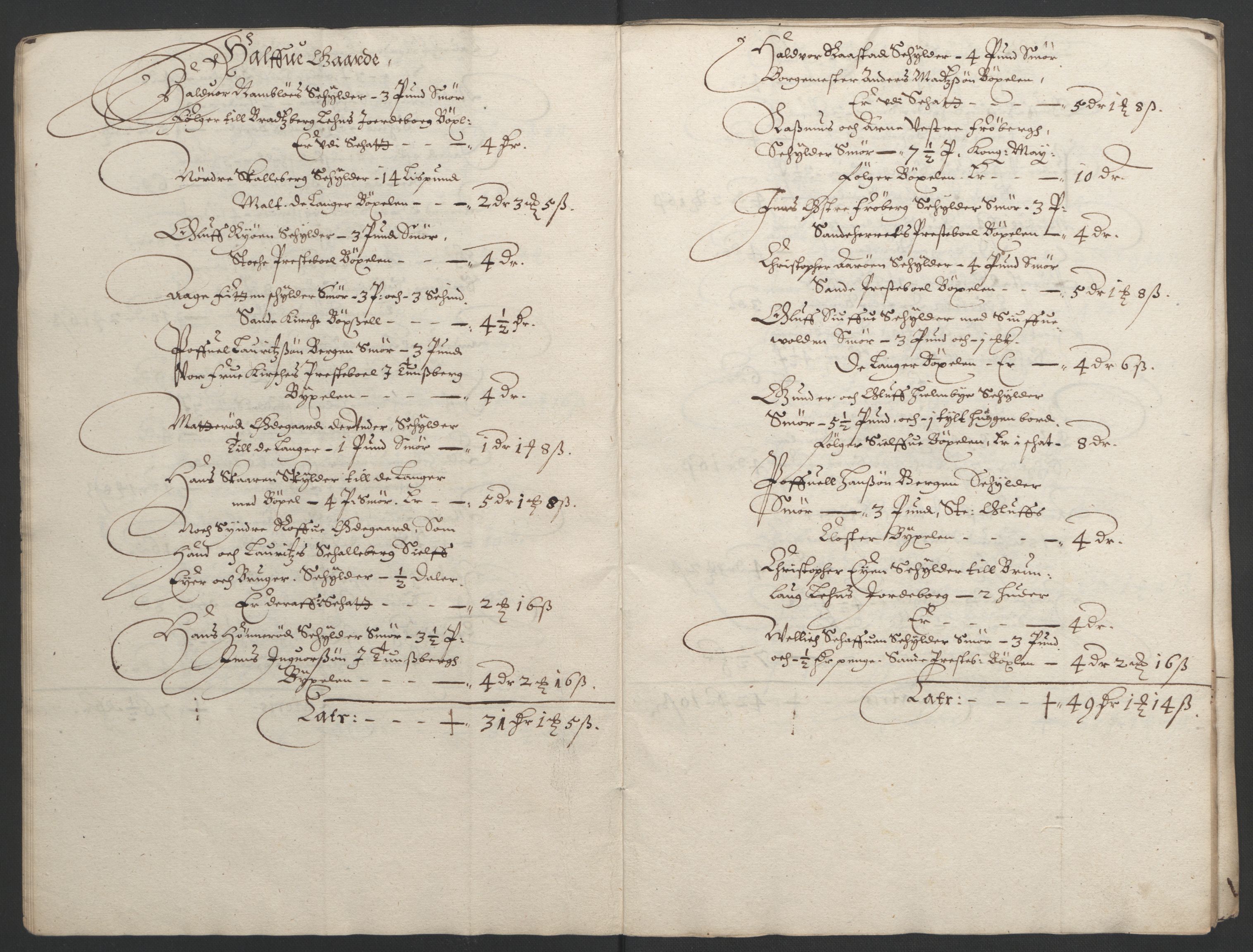 Rentekammeret inntil 1814, Reviderte regnskaper, Fogderegnskap, AV/RA-EA-4092/R33/L1963: Fogderegnskap Larvik grevskap, 1662-1664, p. 9