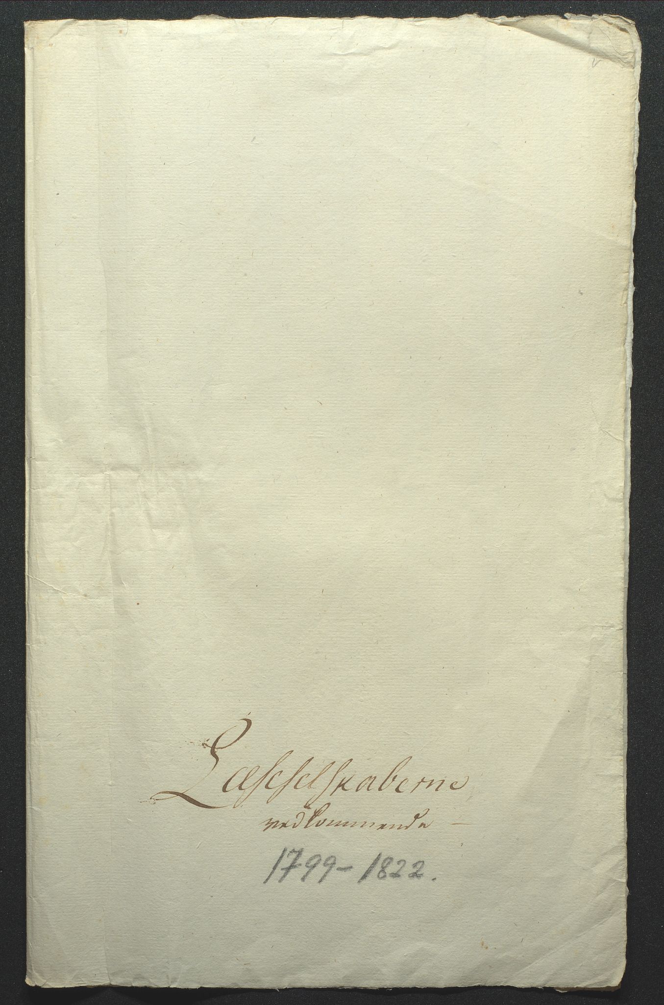 Biskopen i Kristiansand, SAK/1113-0001/G/Gc/L0006: C 78 - Presteinnberetninger, 1799-1822, p. 1