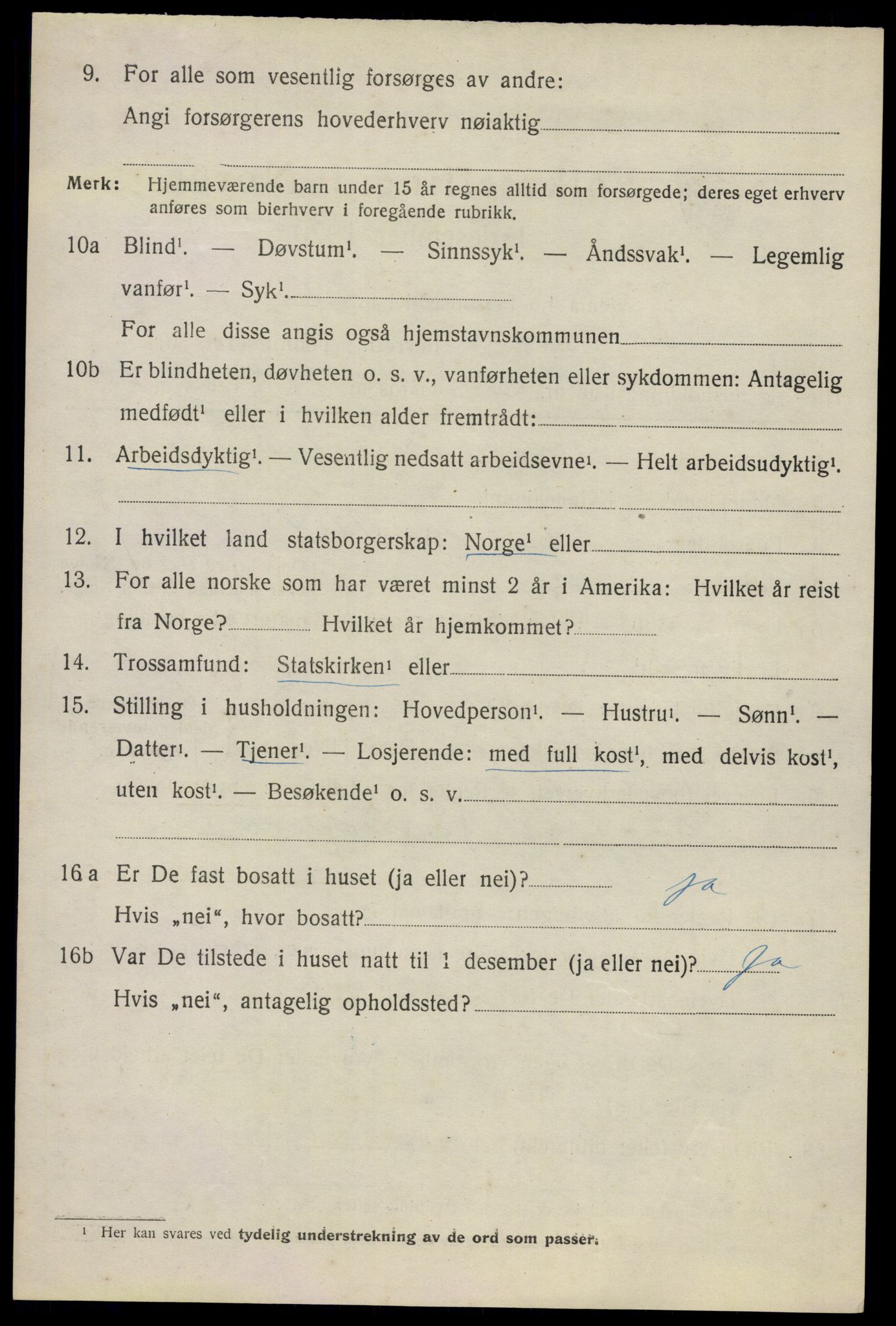 SAO, 1920 census for Ullensaker, 1920, p. 13398