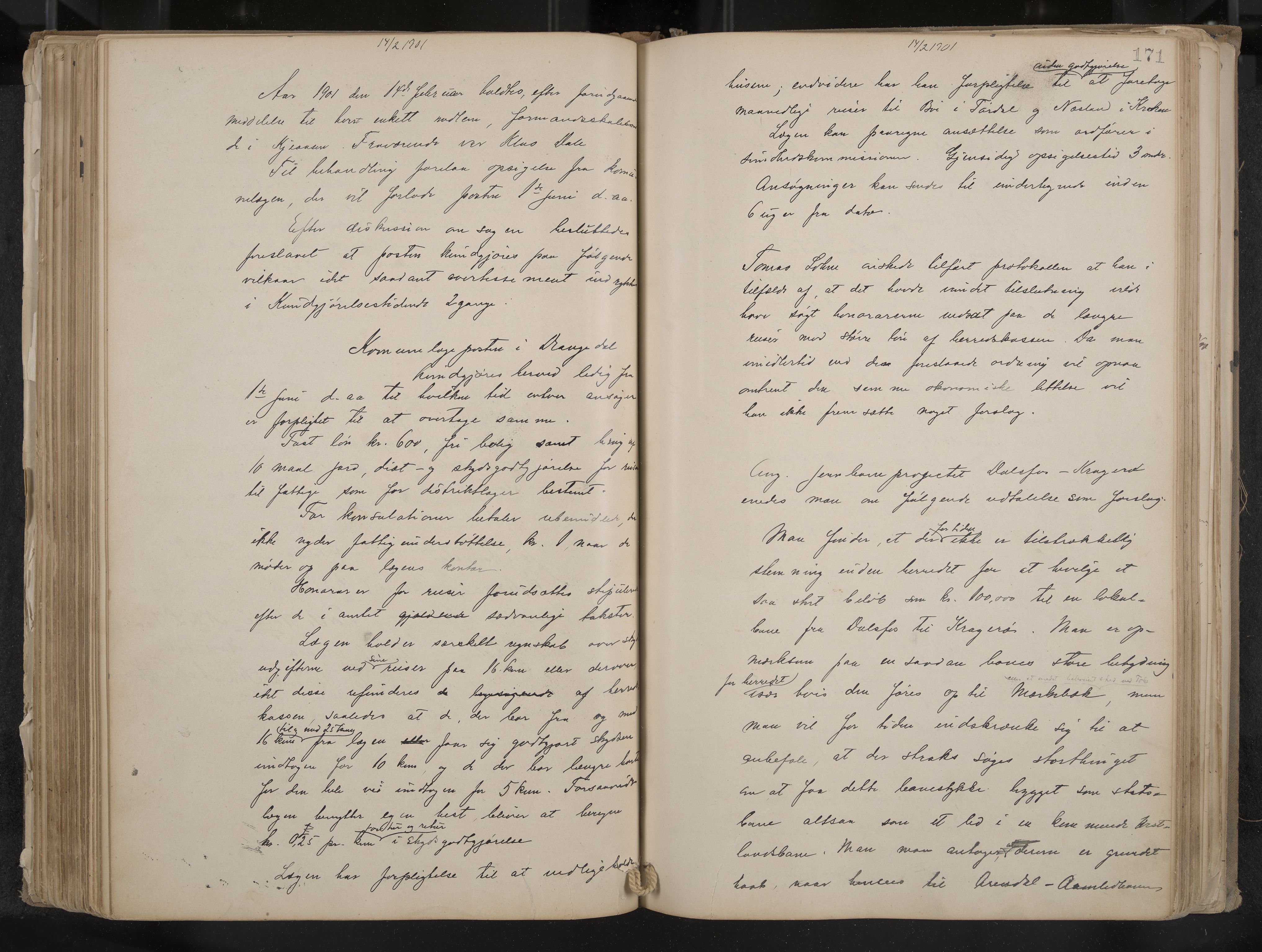 Drangedal formannskap og sentraladministrasjon, IKAK/0817021/A/L0003: Møtebok, 1893-1906, p. 171