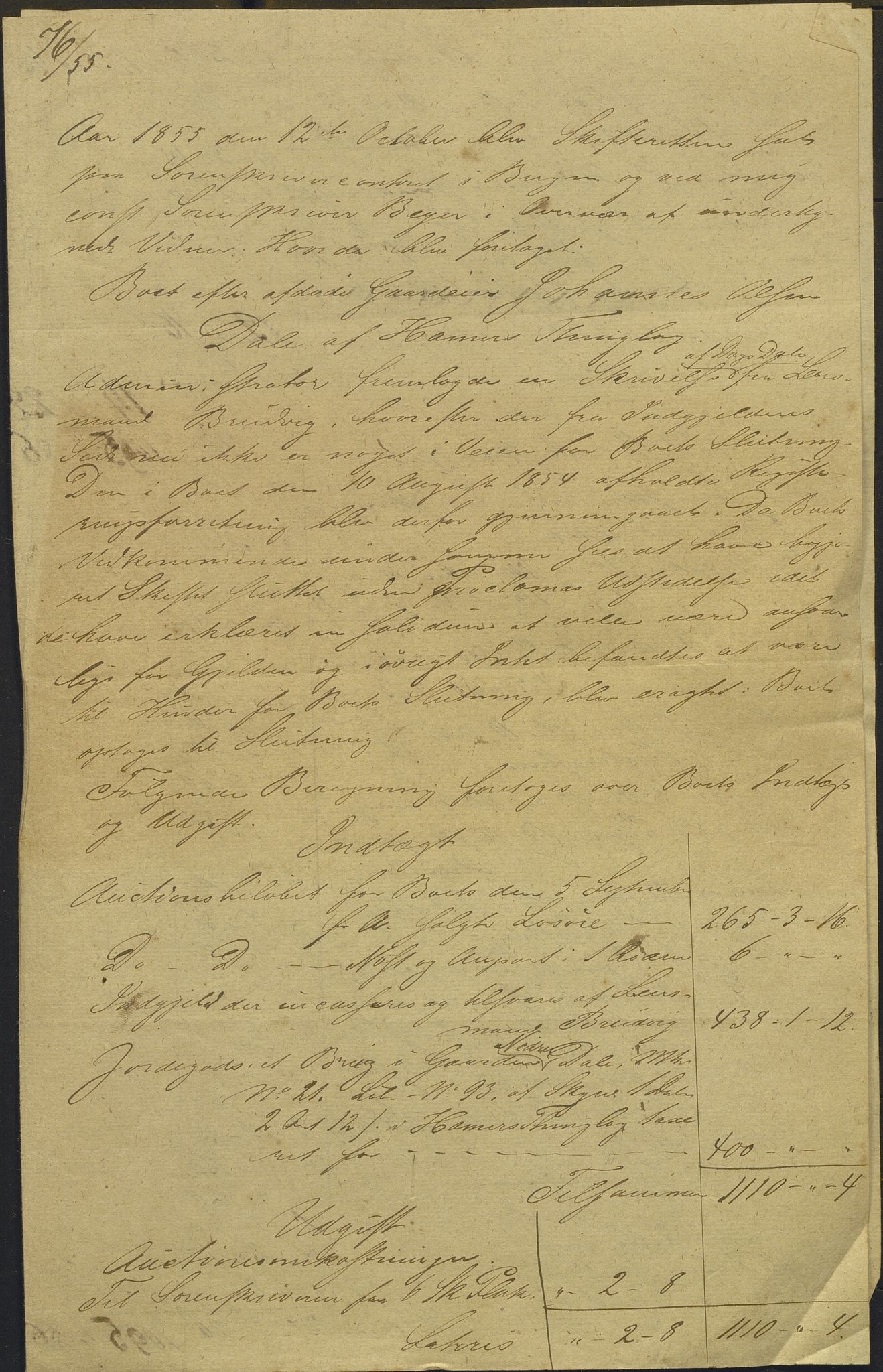 Nordhordland sorenskrivar, AV/SAB-A-2901/1/H/Hd/Hdb/L0003: Konsept til utlodningar, 1855-1860, p. 3