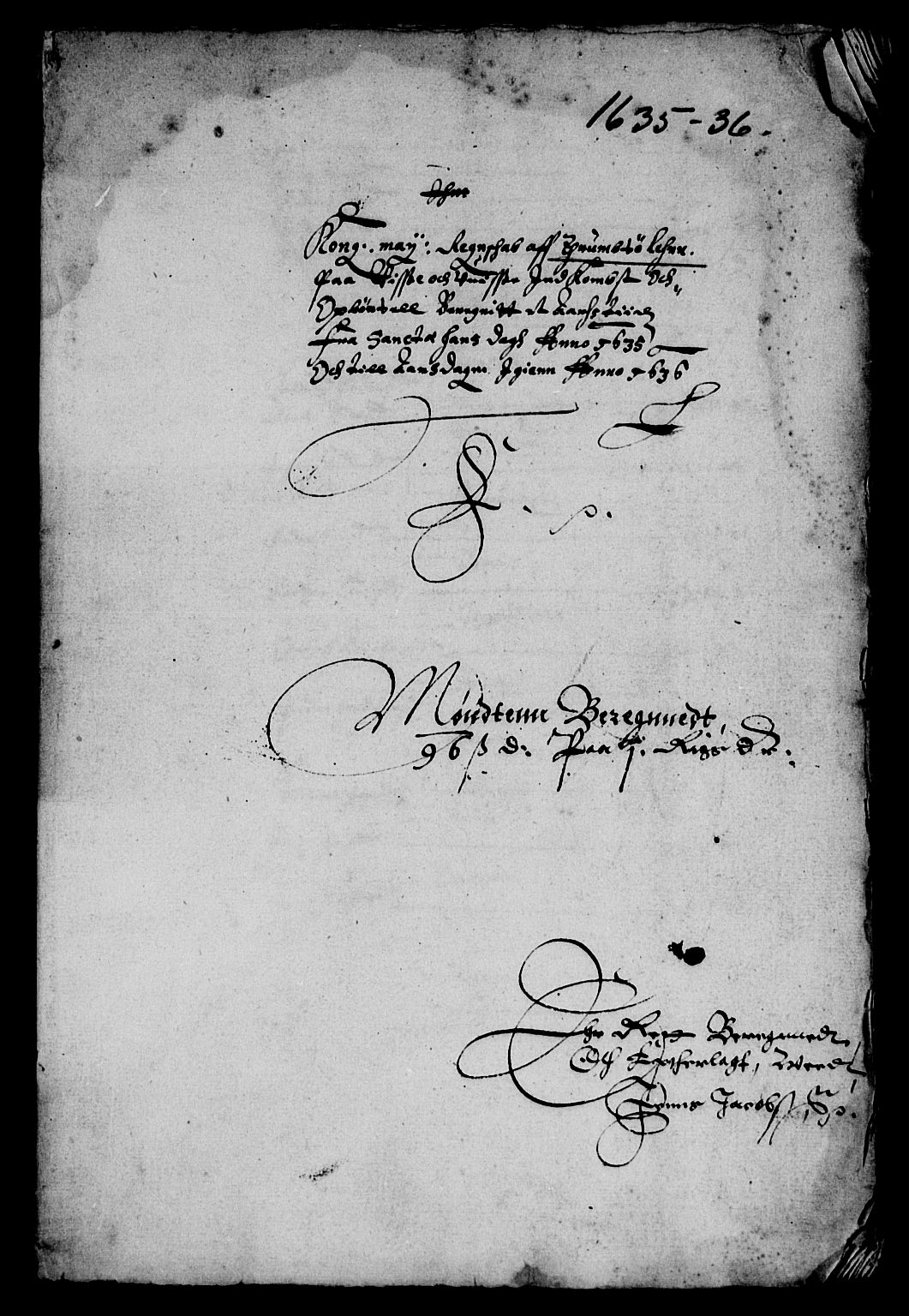 Rentekammeret inntil 1814, Reviderte regnskaper, Lensregnskaper, RA/EA-5023/R/Rb/Rbz/L0027: Nordlandenes len, 1635-1639