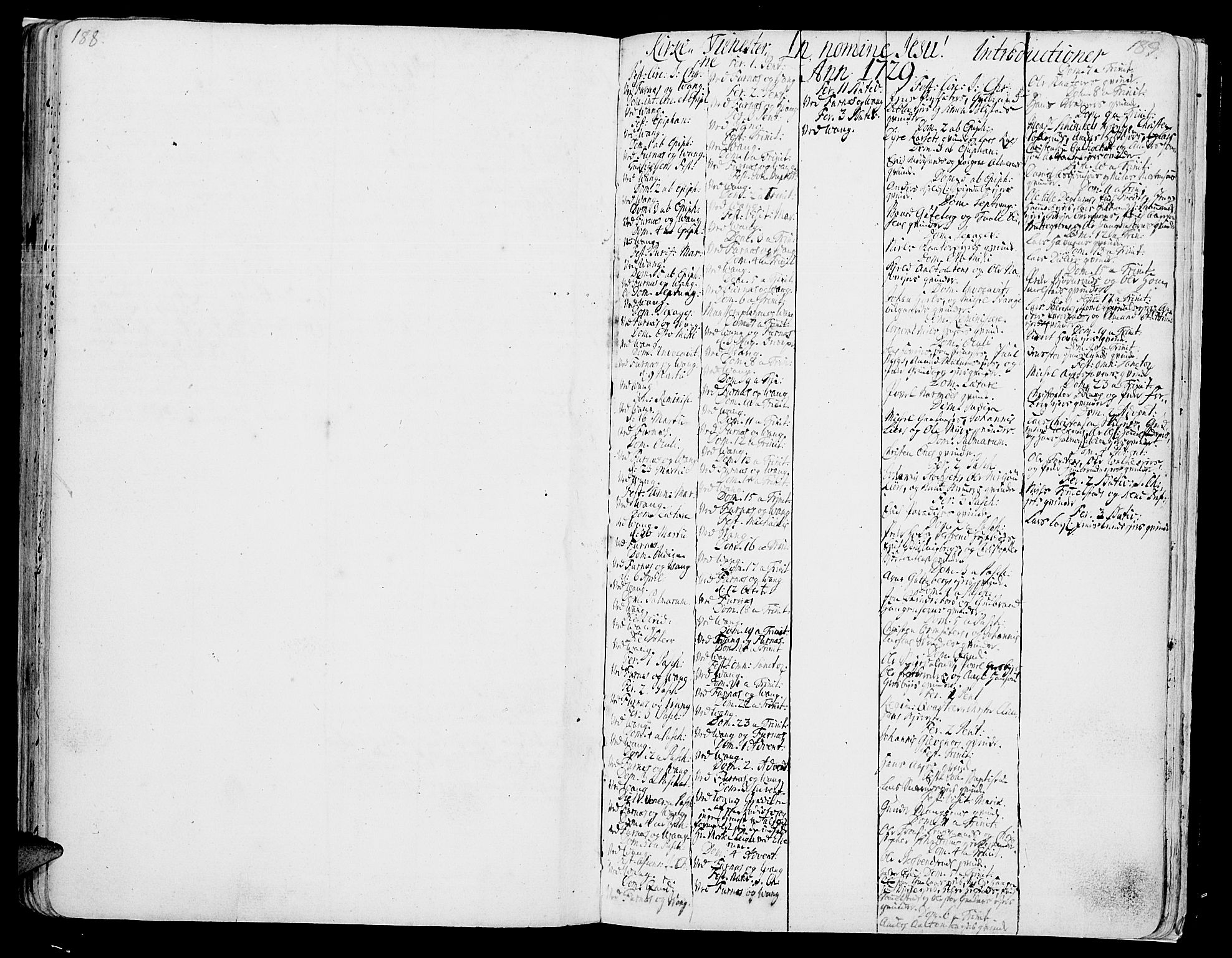 Vang prestekontor, Hedmark, AV/SAH-PREST-008/H/Ha/Haa/L0002A: Parish register (official) no. 2A, 1713-1733, p. 188-189