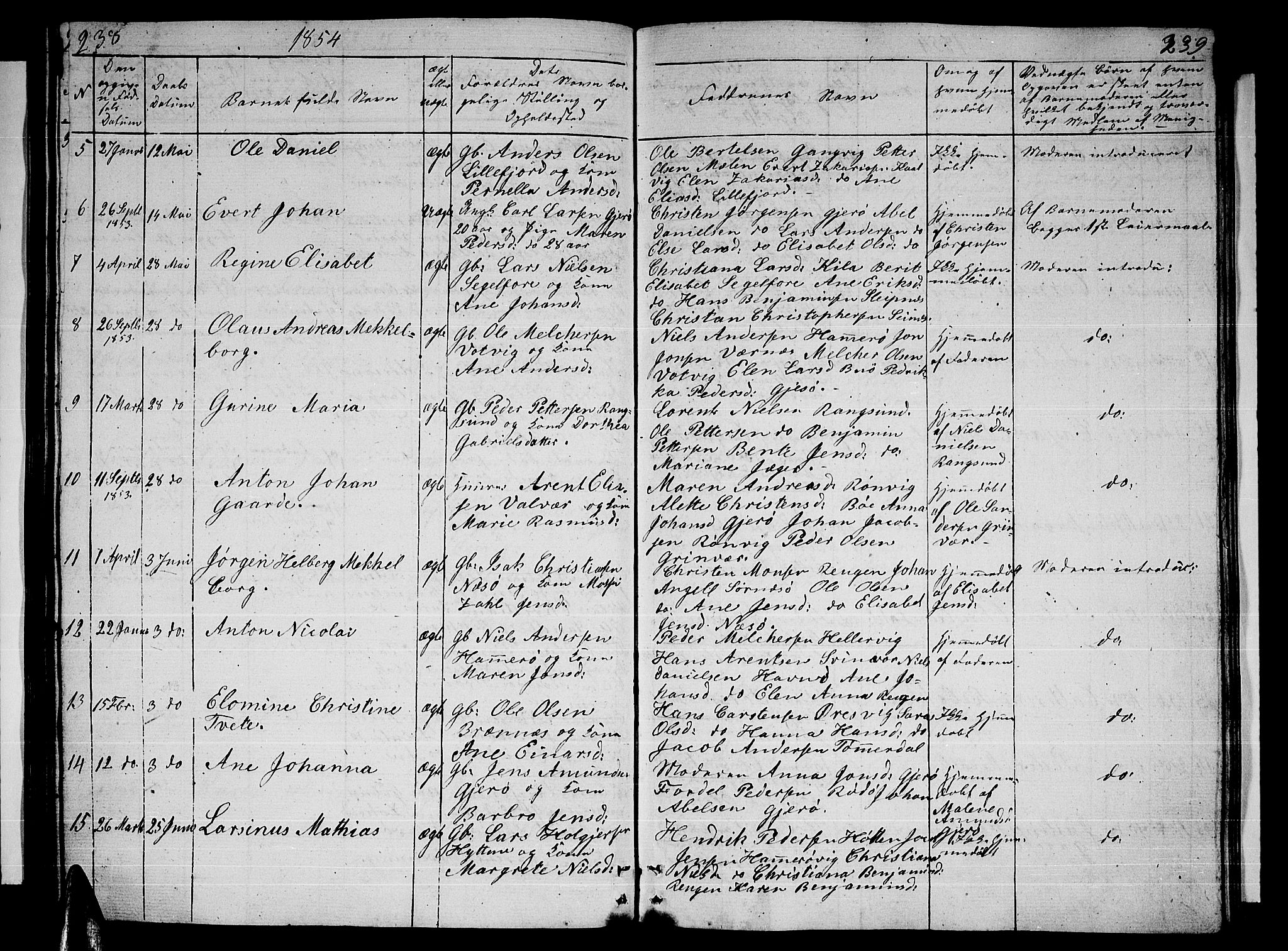 Ministerialprotokoller, klokkerbøker og fødselsregistre - Nordland, AV/SAT-A-1459/841/L0618: Parish register (copy) no. 841C02, 1833-1855, p. 238-239