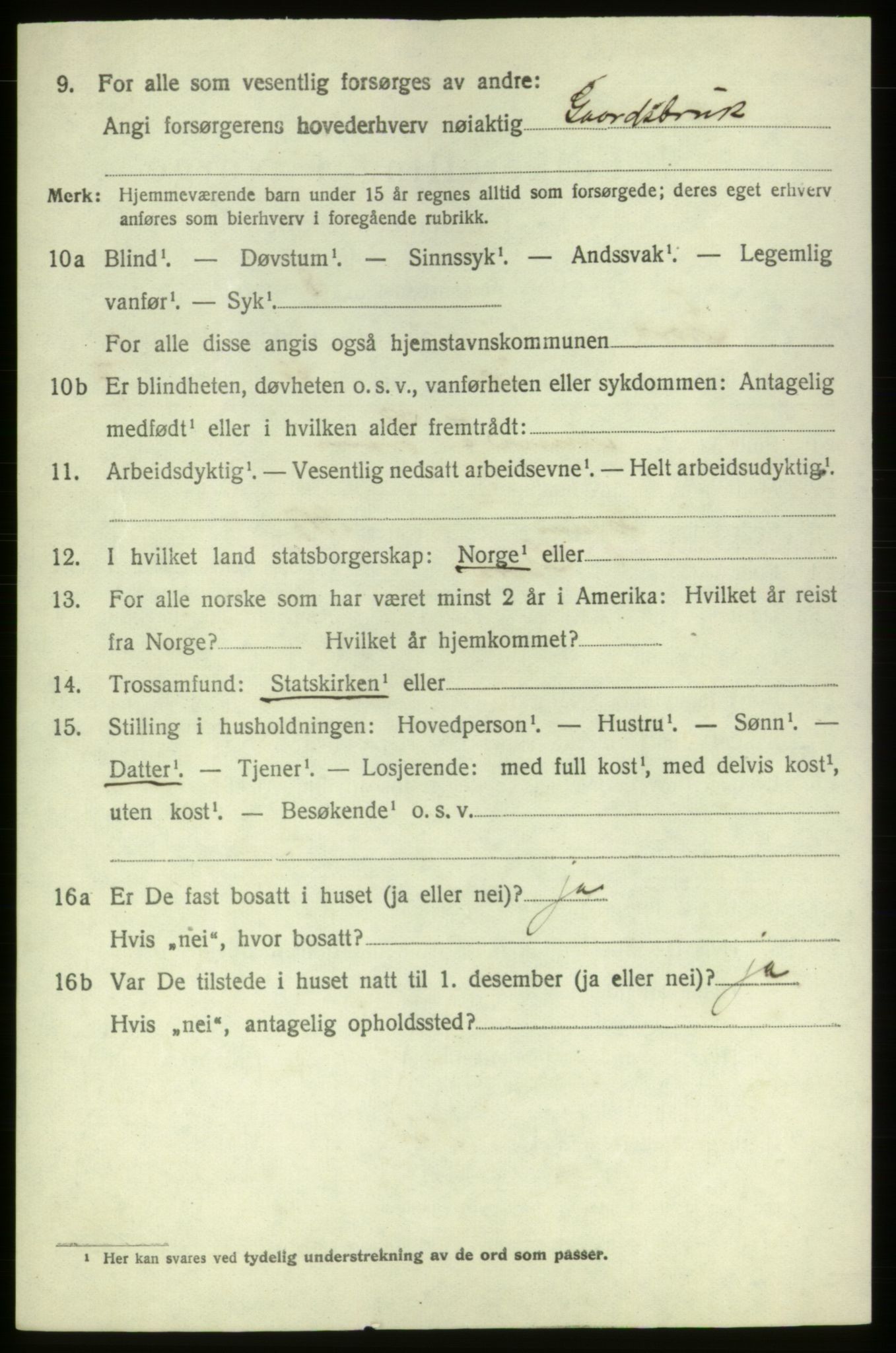 SAB, 1920 census for Stord, 1920, p. 1480