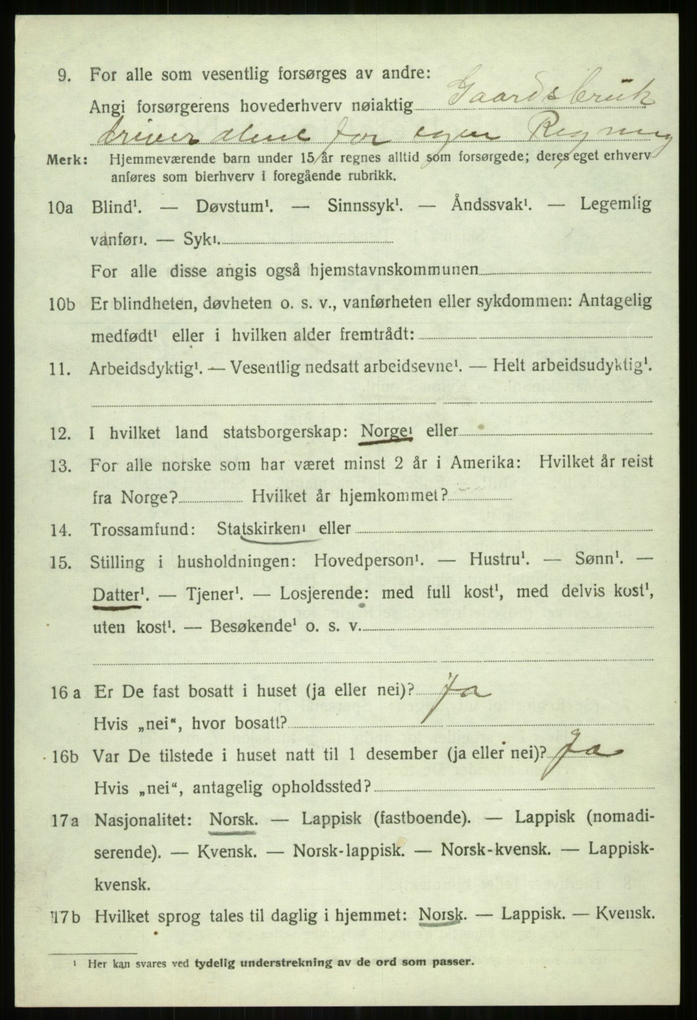 SATØ, 1920 census for Tromsøysund, 1920, p. 7259