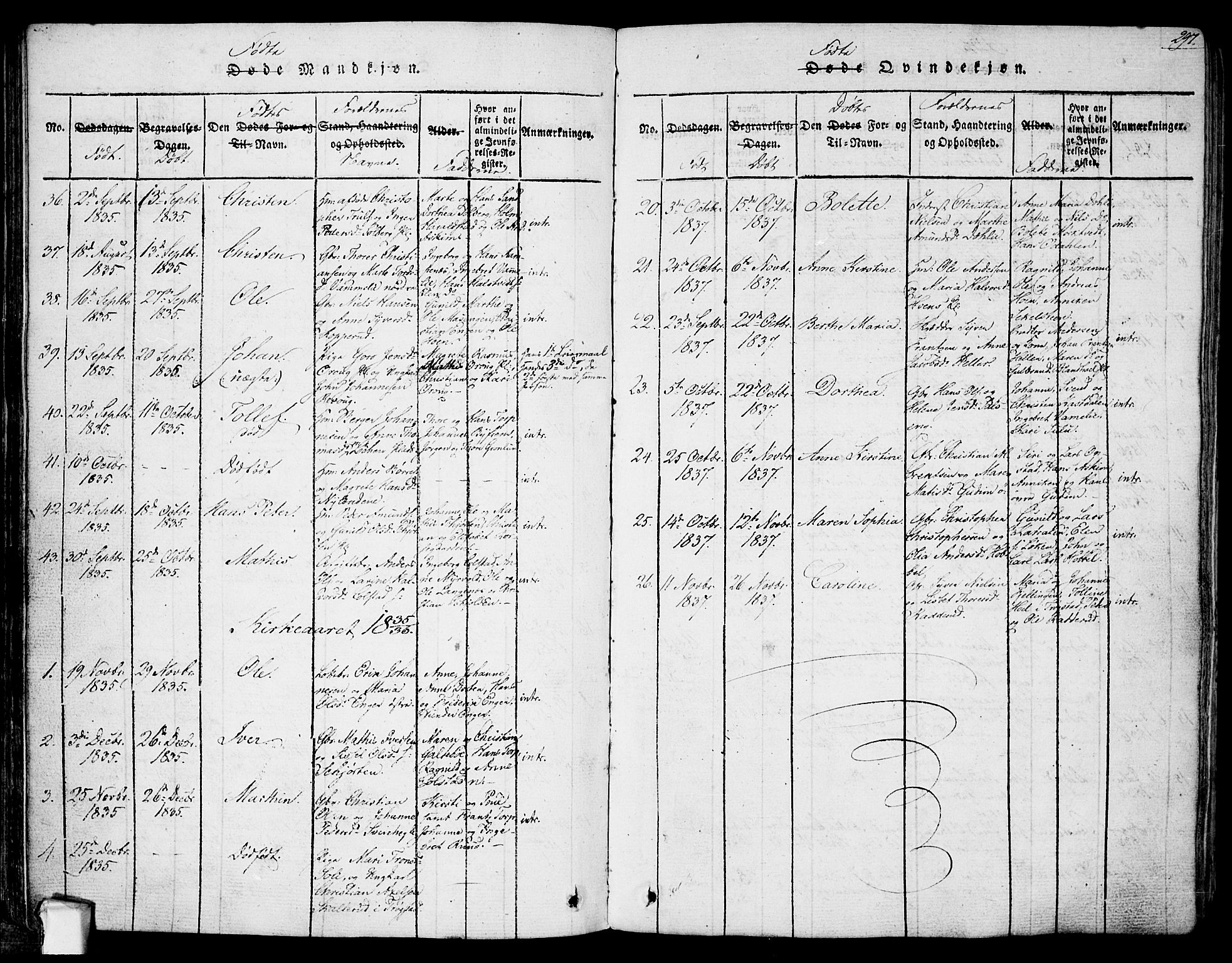 Askim prestekontor Kirkebøker, AV/SAO-A-10900/F/Fa/L0004: Parish register (official) no. 4, 1817-1846, p. 296-297