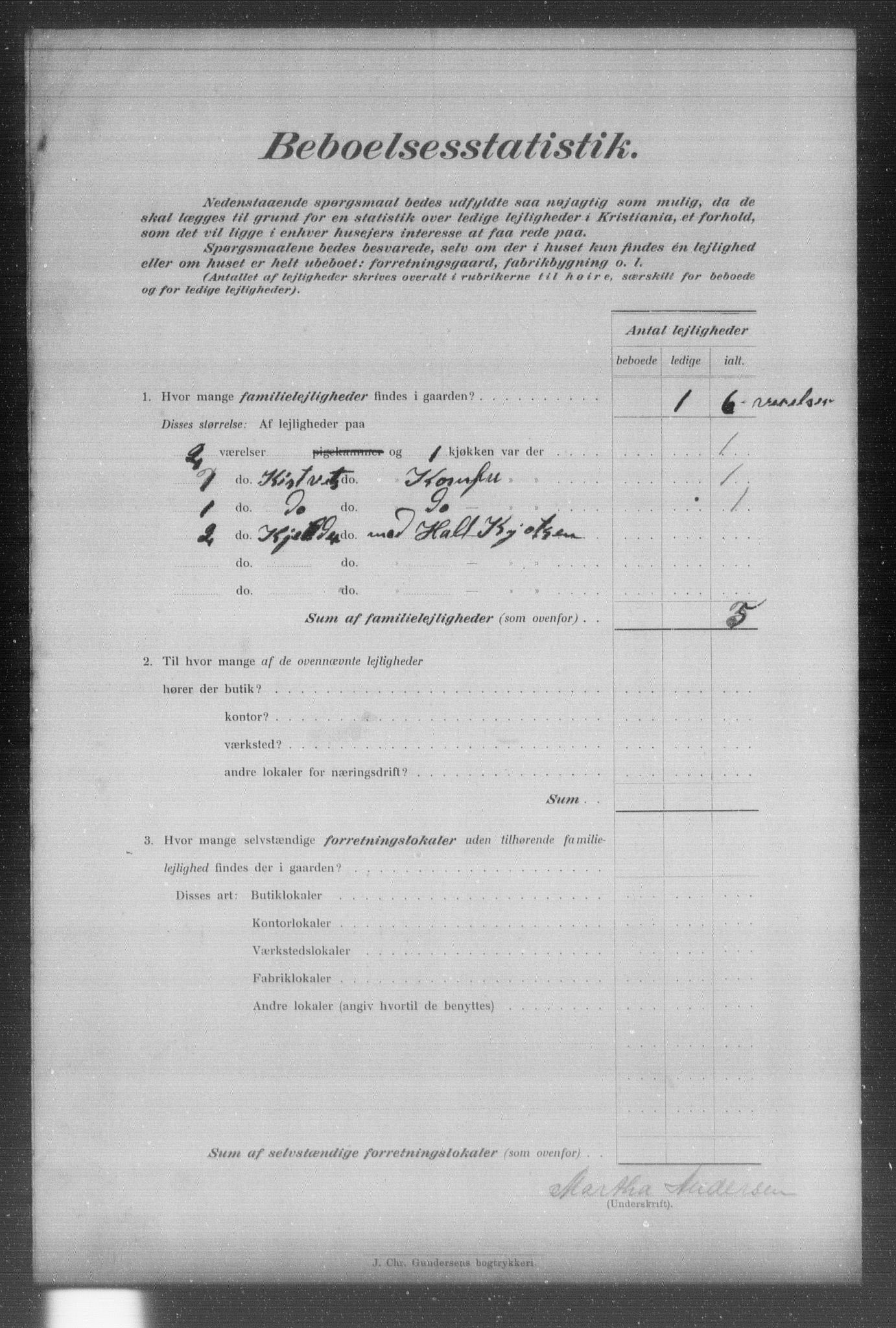 OBA, Municipal Census 1903 for Kristiania, 1903, p. 20580