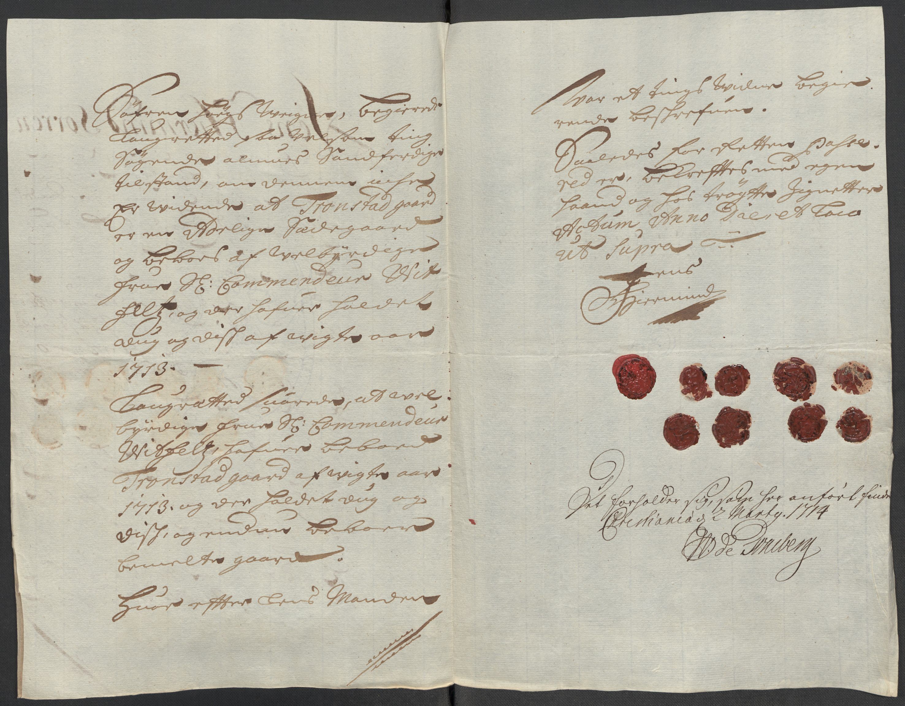 Rentekammeret inntil 1814, Reviderte regnskaper, Fogderegnskap, AV/RA-EA-4092/R31/L1708: Fogderegnskap Hurum, Røyken, Eiker, Lier og Buskerud, 1713, p. 382