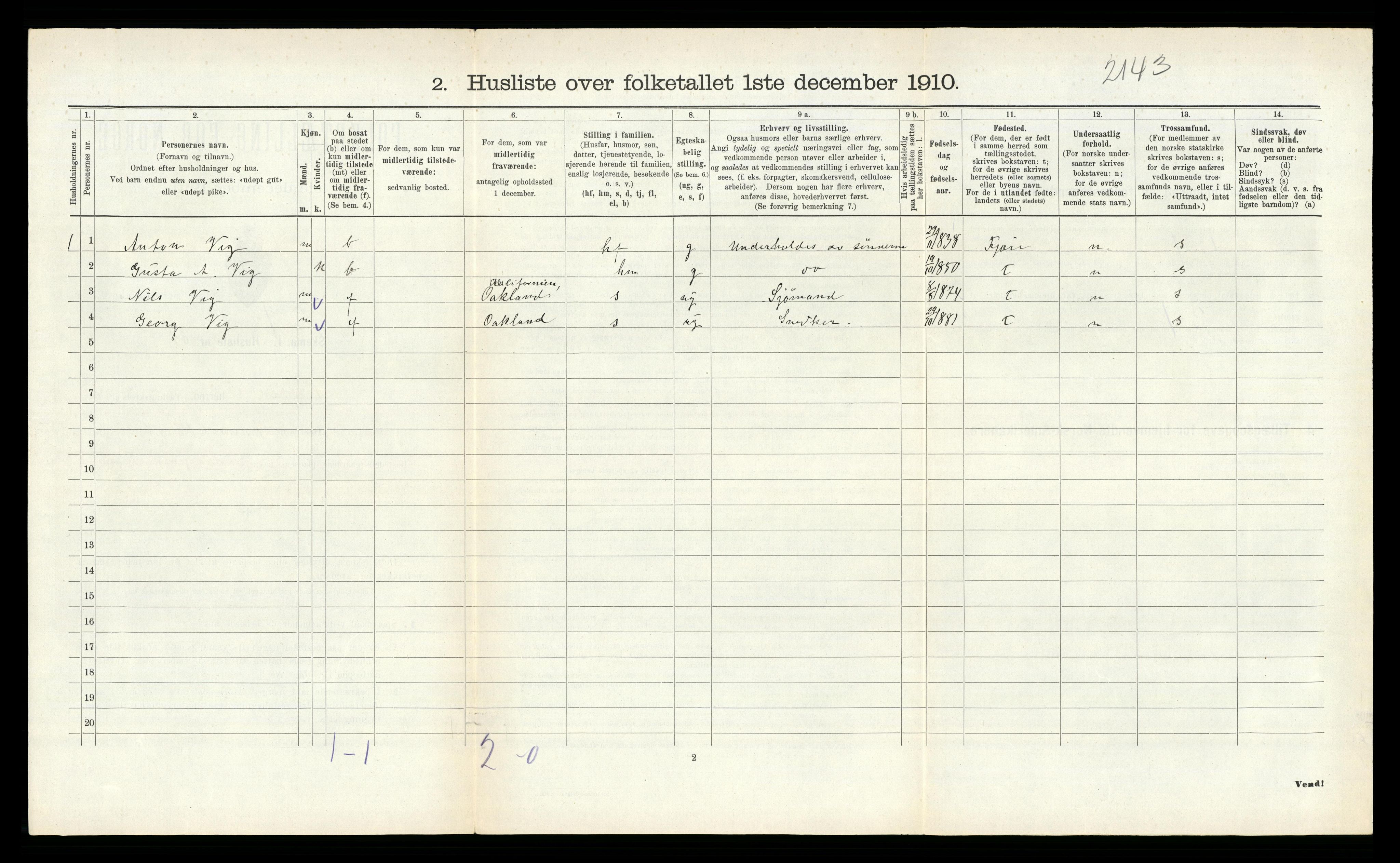 RA, 1910 census for Øyestad, 1910, p. 813