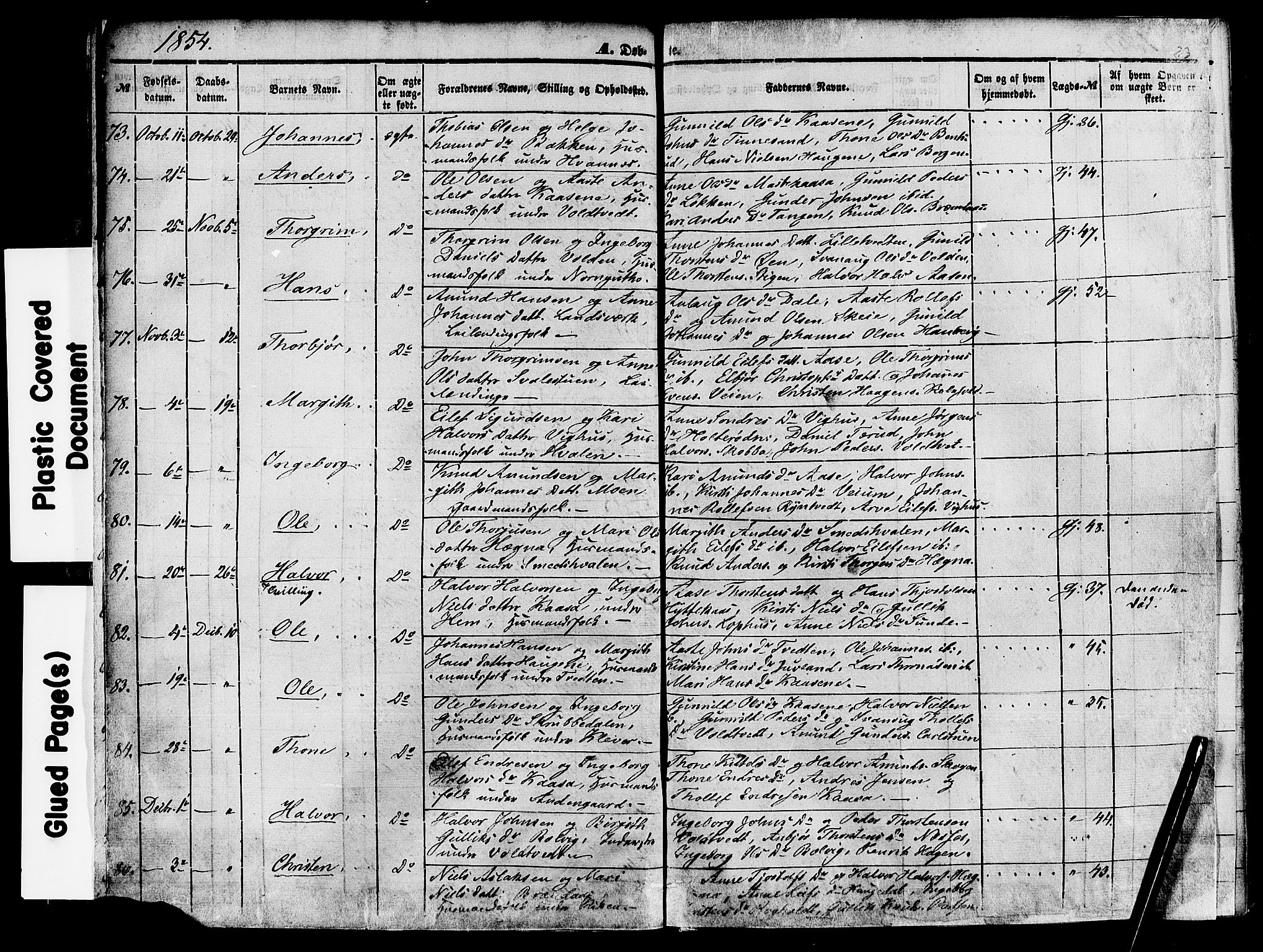 Sauherad kirkebøker, AV/SAKO-A-298/F/Fa/L0007: Parish register (official) no. I 7, 1851-1873, p. 23