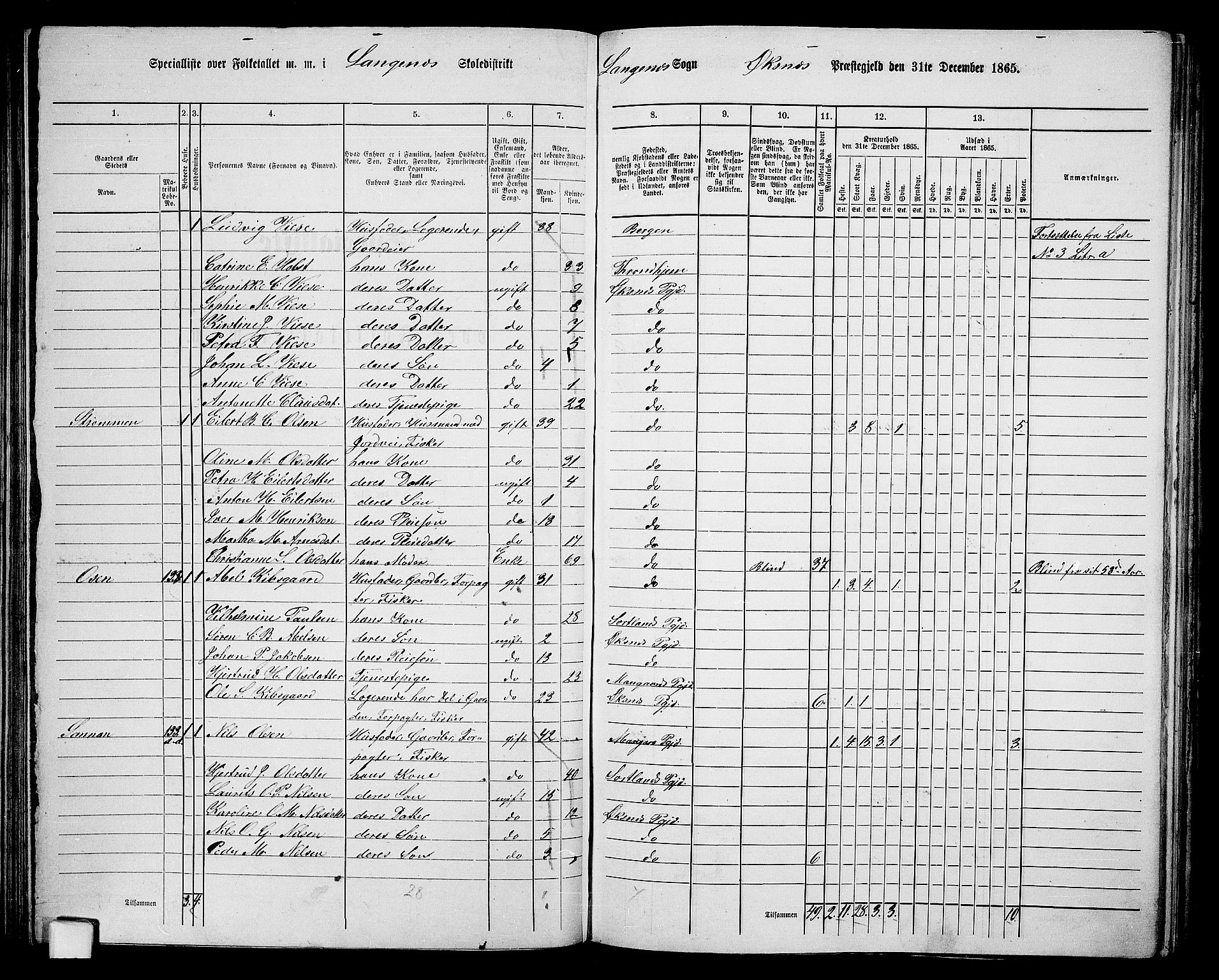 RA, 1865 census for Øksnes, 1865, p. 82