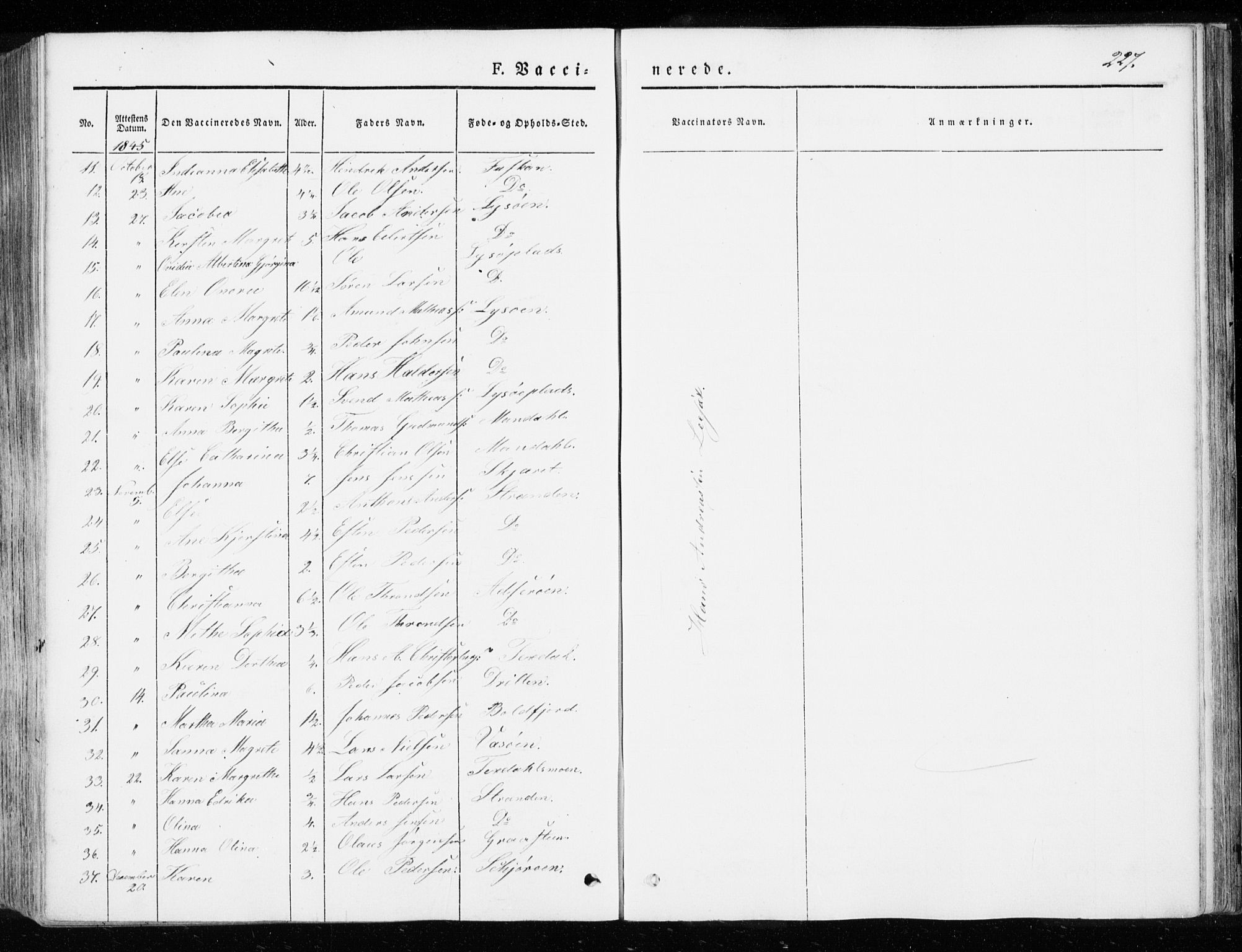 Ministerialprotokoller, klokkerbøker og fødselsregistre - Sør-Trøndelag, SAT/A-1456/655/L0677: Parish register (official) no. 655A06, 1847-1860, p. 227