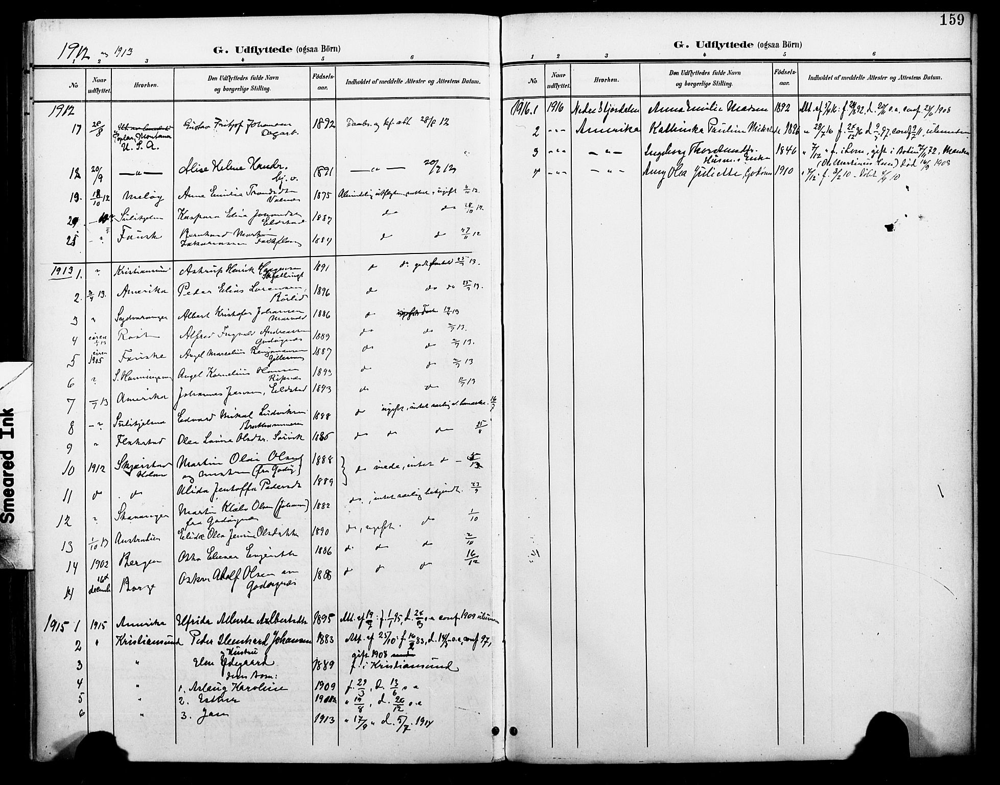 Ministerialprotokoller, klokkerbøker og fødselsregistre - Nordland, SAT/A-1459/804/L0088: Parish register (copy) no. 804C01, 1901-1917, p. 159