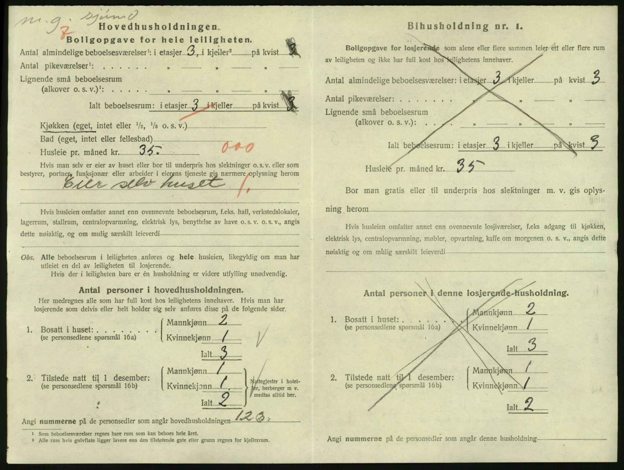 SAKO, 1920 census for Larvik, 1920, p. 3027