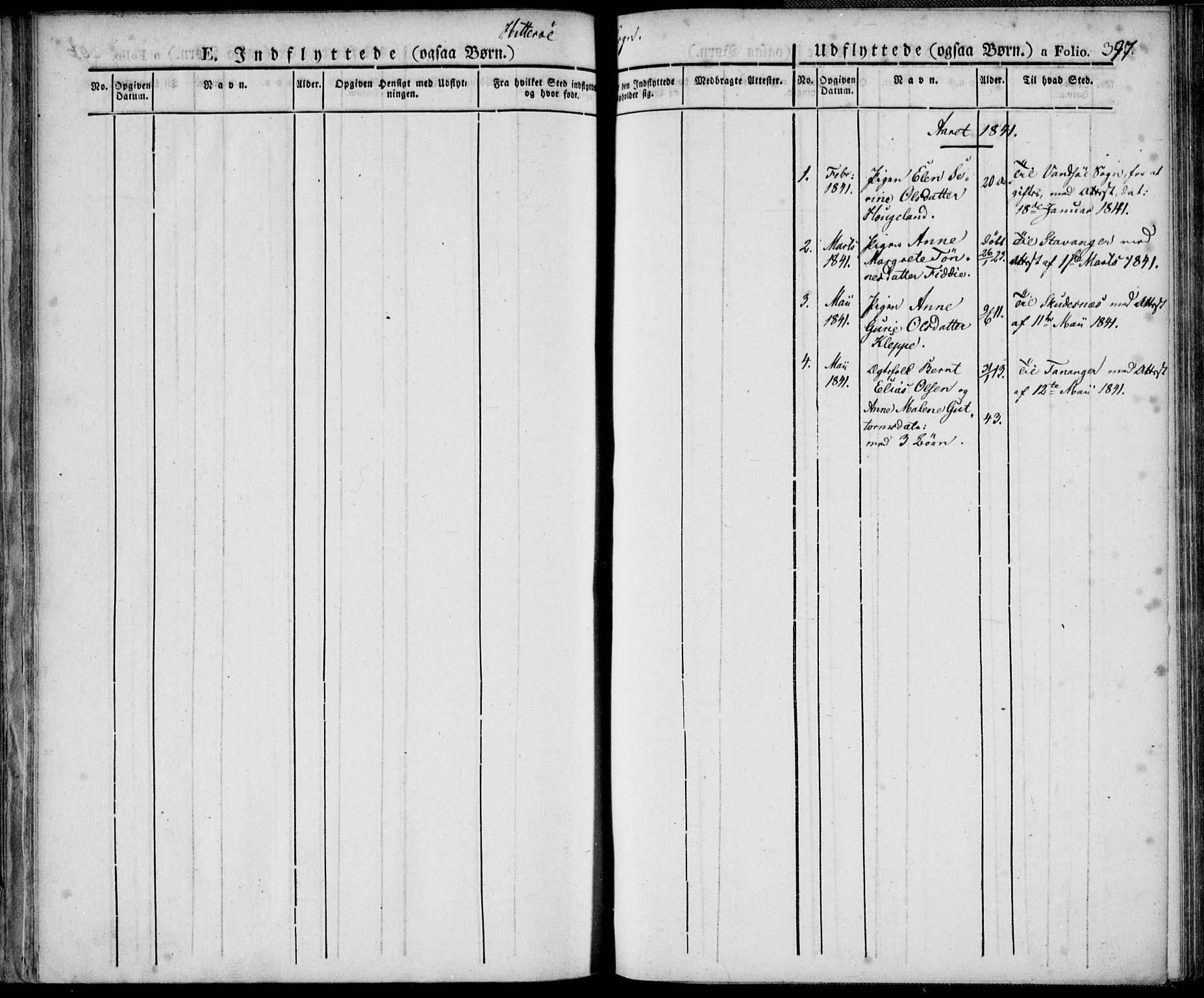 Flekkefjord sokneprestkontor, SAK/1111-0012/F/Fa/Fac/L0003: Parish register (official) no. A 3, 1826-1841, p. 377
