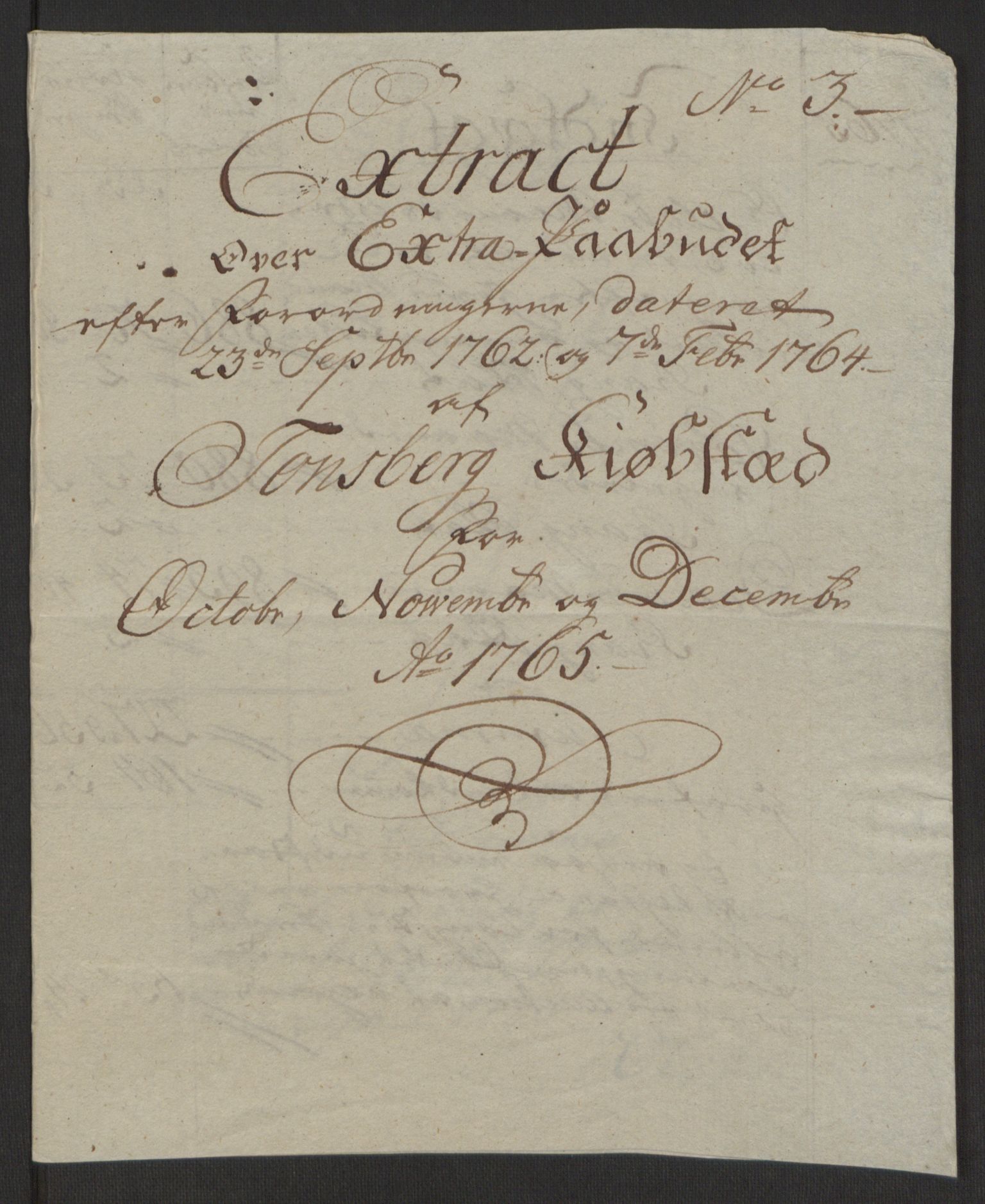 Rentekammeret inntil 1814, Reviderte regnskaper, Byregnskaper, AV/RA-EA-4066/R/Rh/L0162/0001: [H4] Kontribusjonsregnskap / Ekstraskatt, Tønsberg, 1762-1772, p. 209