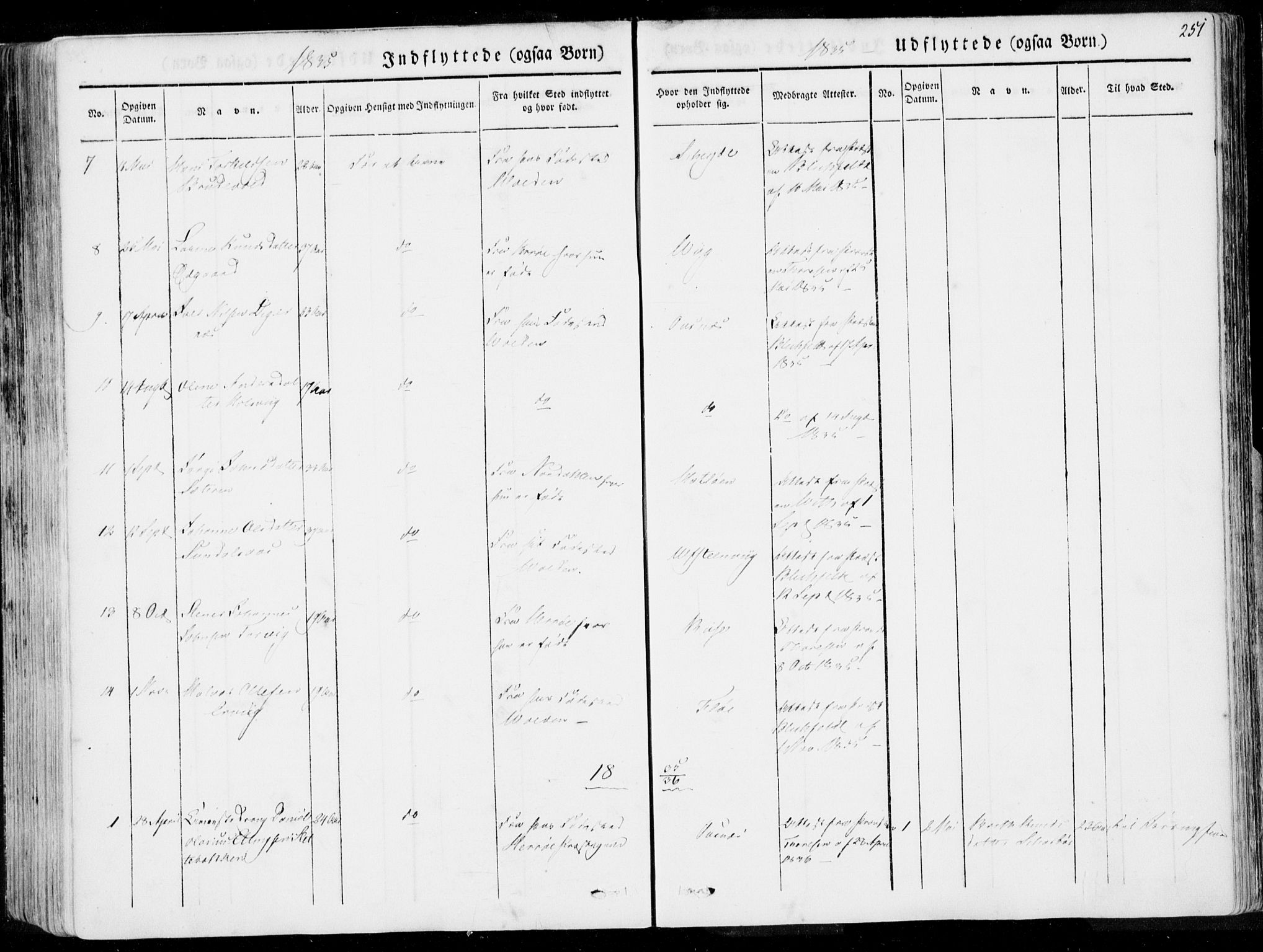 Ministerialprotokoller, klokkerbøker og fødselsregistre - Møre og Romsdal, AV/SAT-A-1454/509/L0104: Parish register (official) no. 509A02, 1833-1847, p. 251