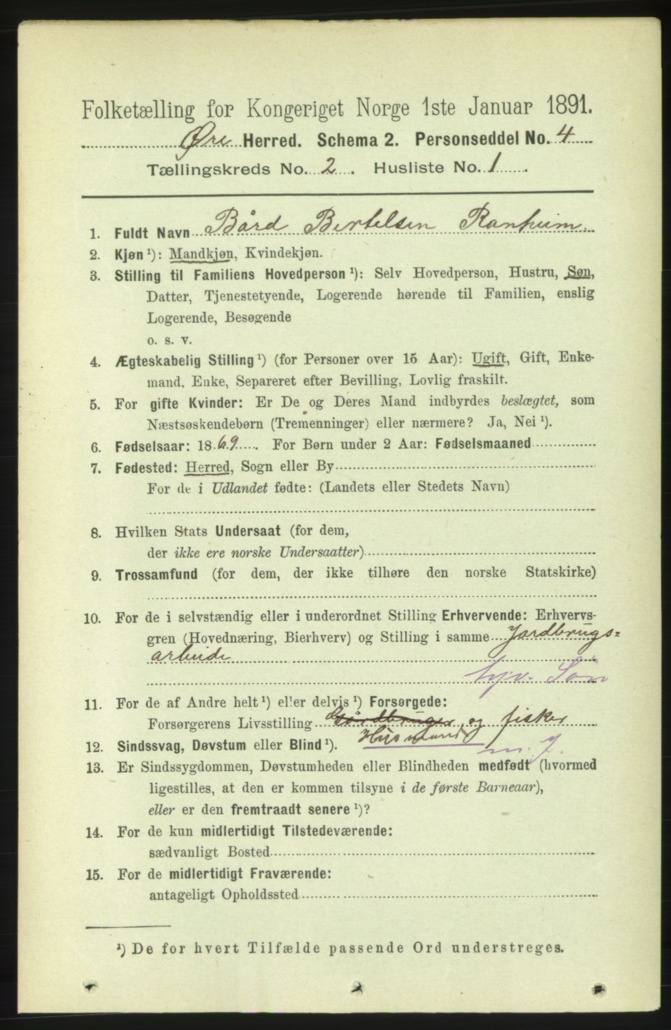 RA, 1891 census for 1558 Øre, 1891, p. 506