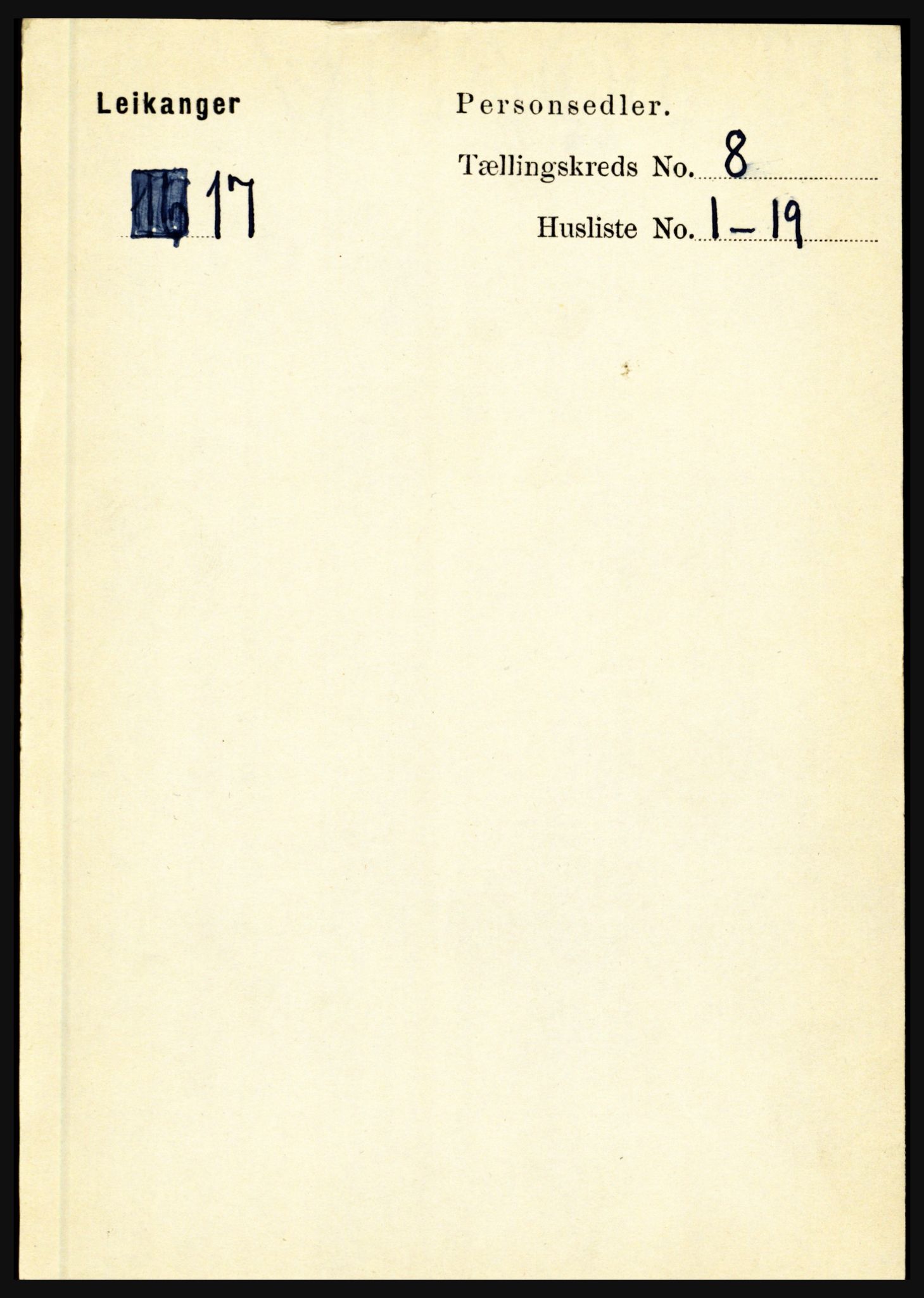 RA, 1891 census for 1419 Leikanger, 1891, p. 1580