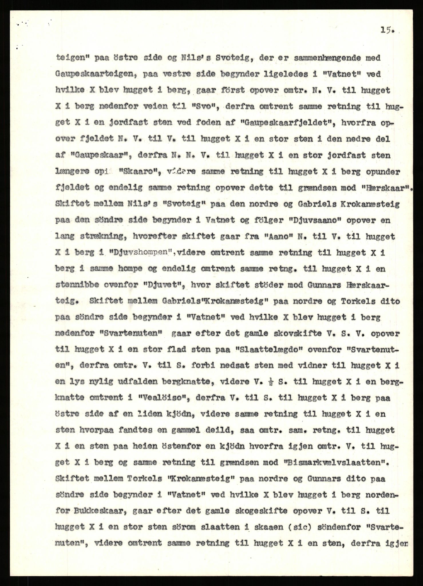 Statsarkivet i Stavanger, AV/SAST-A-101971/03/Y/Yj/L0025: Avskrifter sortert etter gårdsnavn: Garpestad - Gjerde, 1750-1930, p. 253