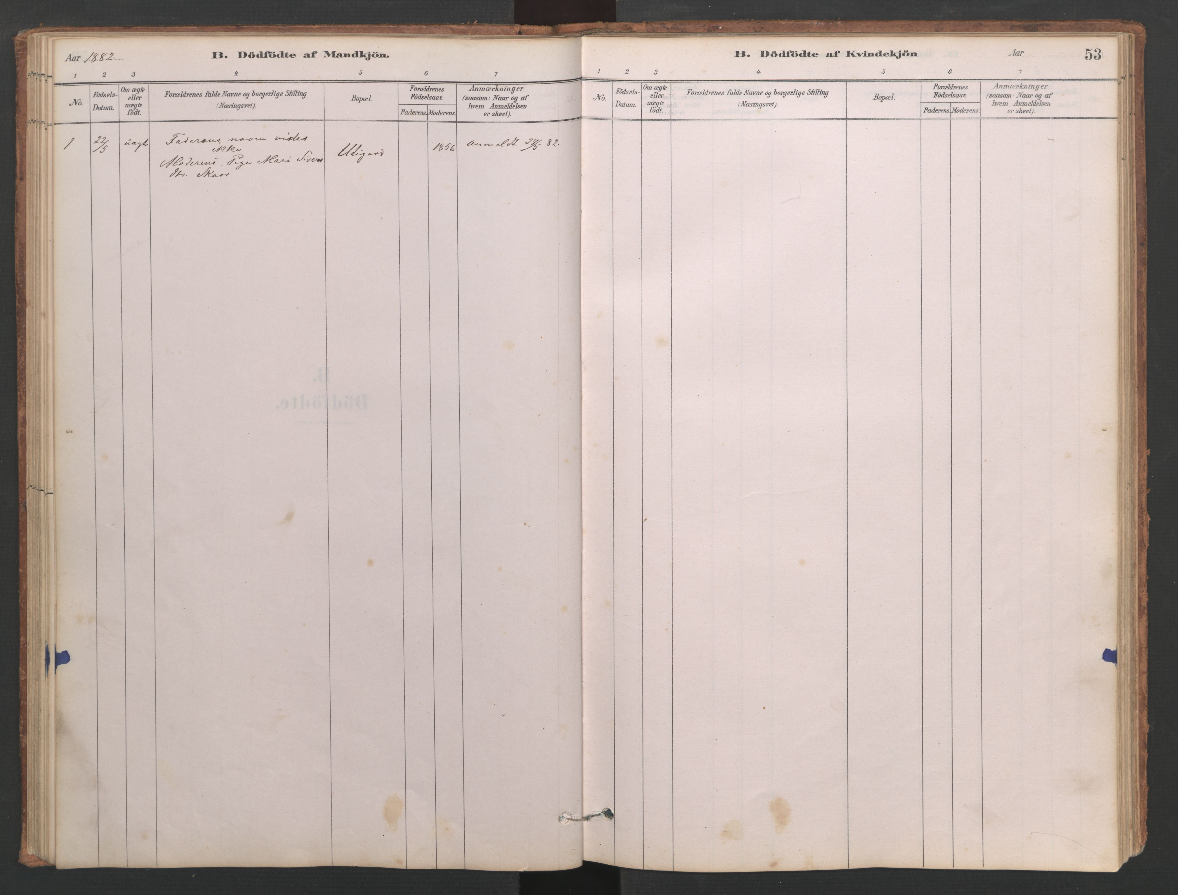 Ministerialprotokoller, klokkerbøker og fødselsregistre - Møre og Romsdal, SAT/A-1454/553/L0642: Parish register (copy) no. 553C01, 1880-1968, p. 53