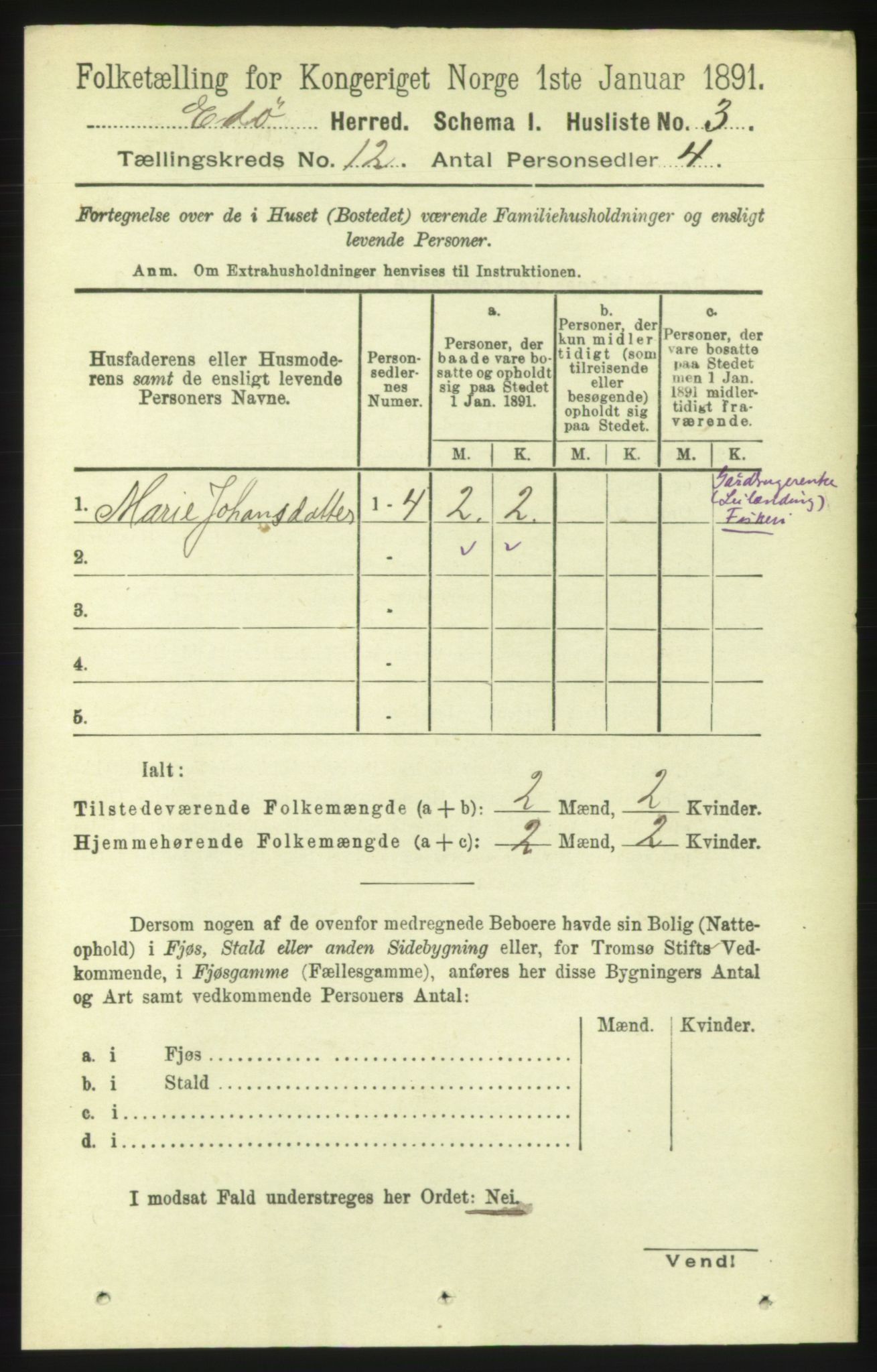 RA, 1891 census for 1573 Edøy, 1891, p. 3335