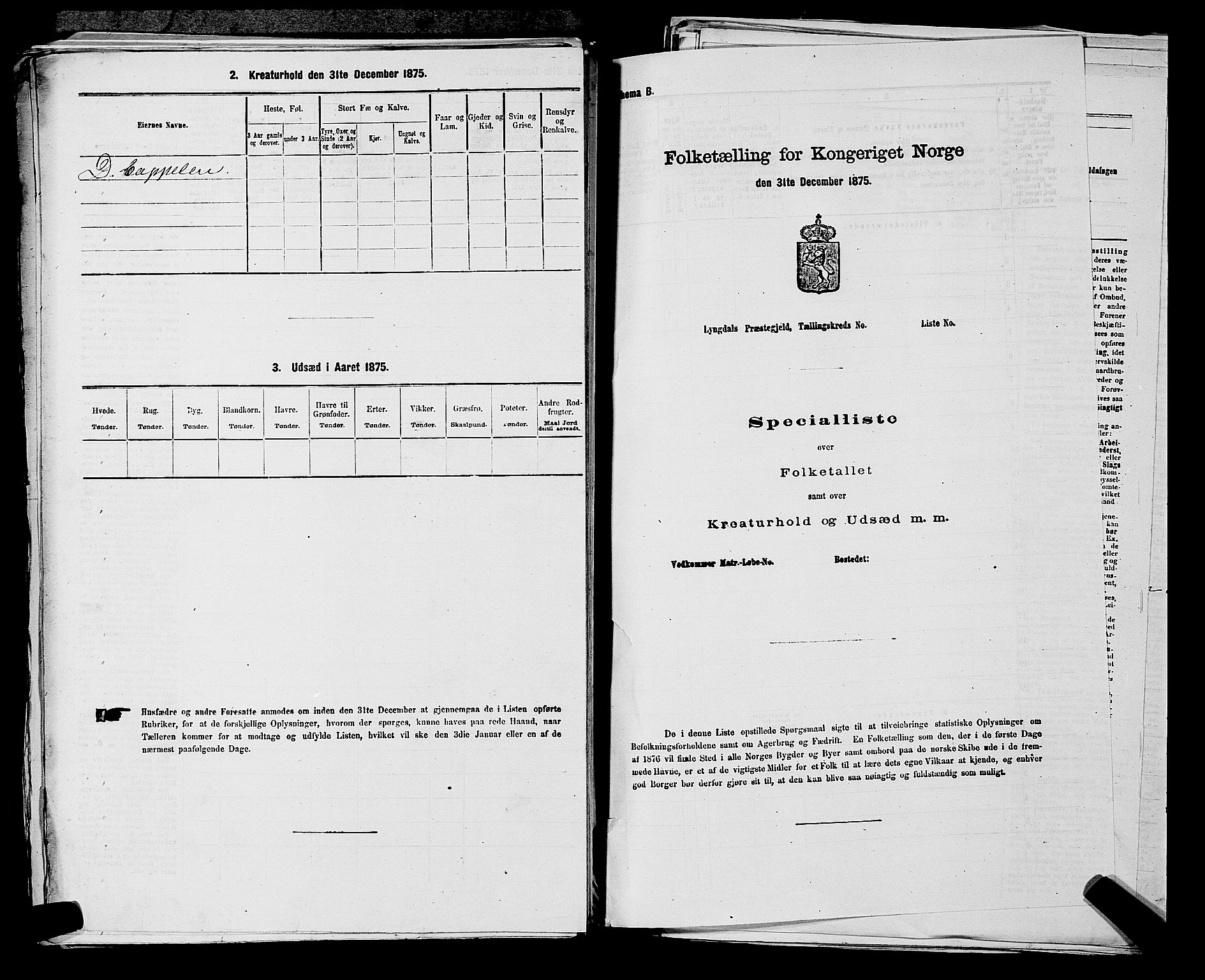 SAKO, 1875 census for 0829P Kviteseid, 1875, p. 277