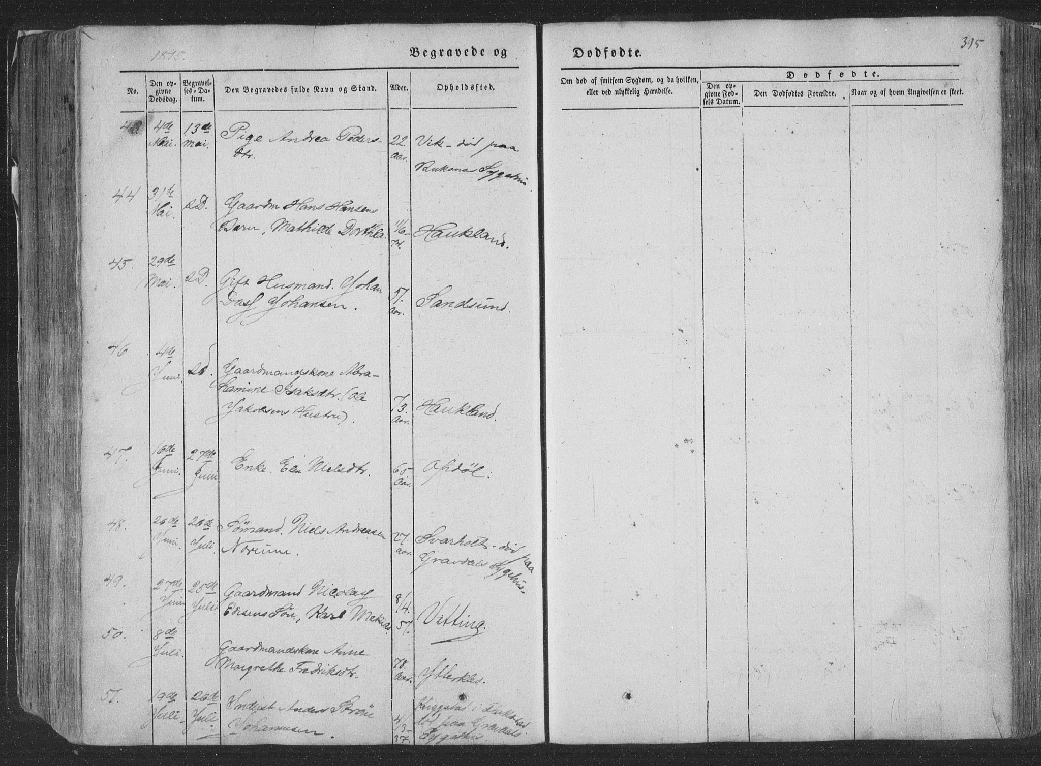 Ministerialprotokoller, klokkerbøker og fødselsregistre - Nordland, AV/SAT-A-1459/881/L1165: Parish register (copy) no. 881C02, 1854-1876, p. 395