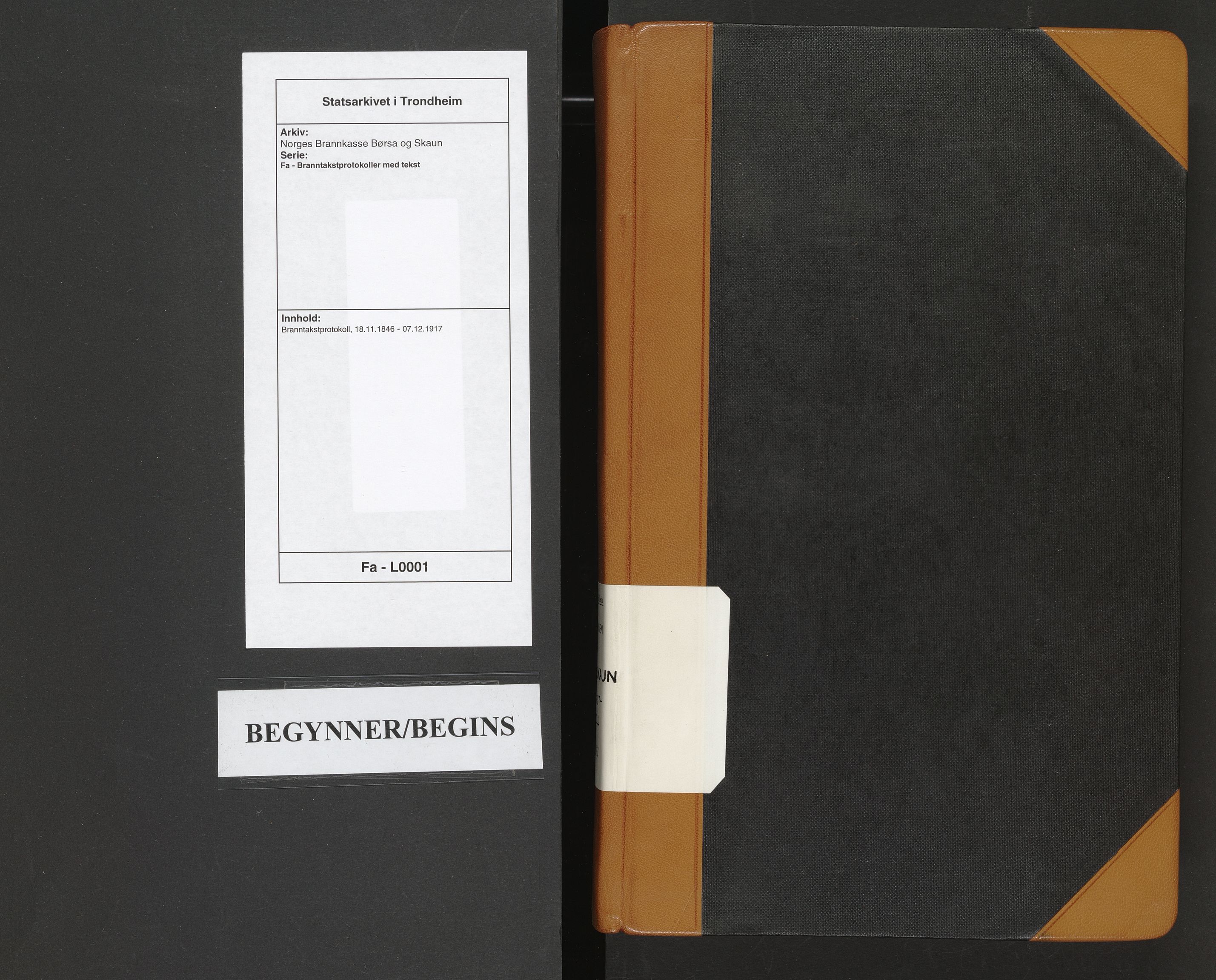 Norges Brannkasse Børsa og Skaun, SAT/A-5537/Fa/L0001: Branntakstprotokoll, 1846-1917