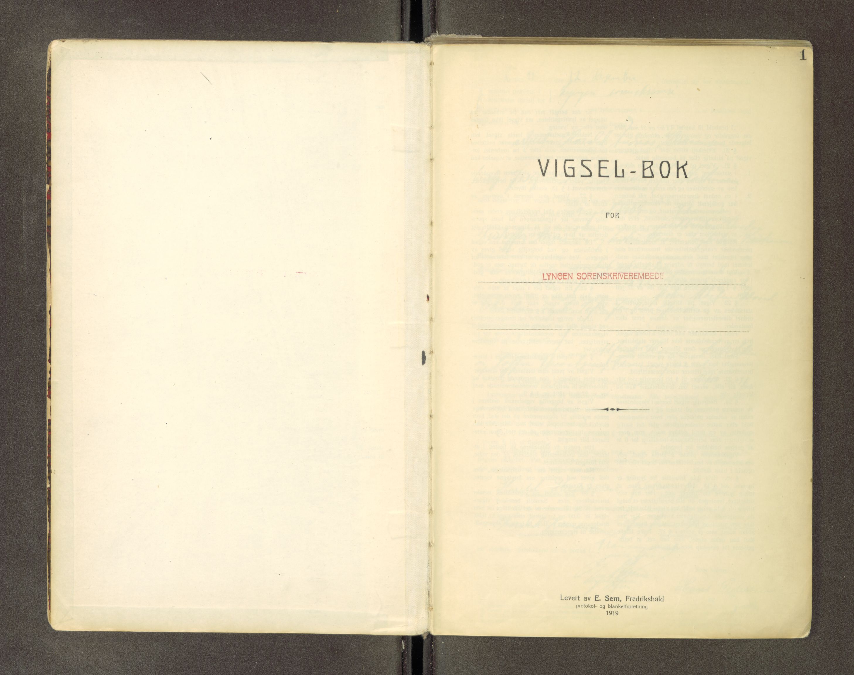 Lyngen sorenskriveri, SATØ/SATØ-0052/1/M/Ma/L0641: Vigselsbok, 1931-1951, p. 1