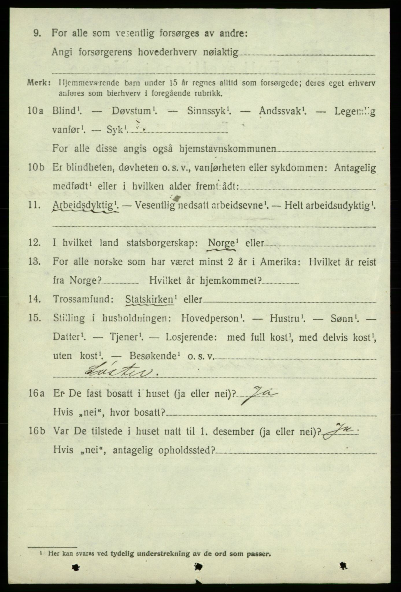 SAB, 1920 census for Varaldsøy, 1920, p. 766