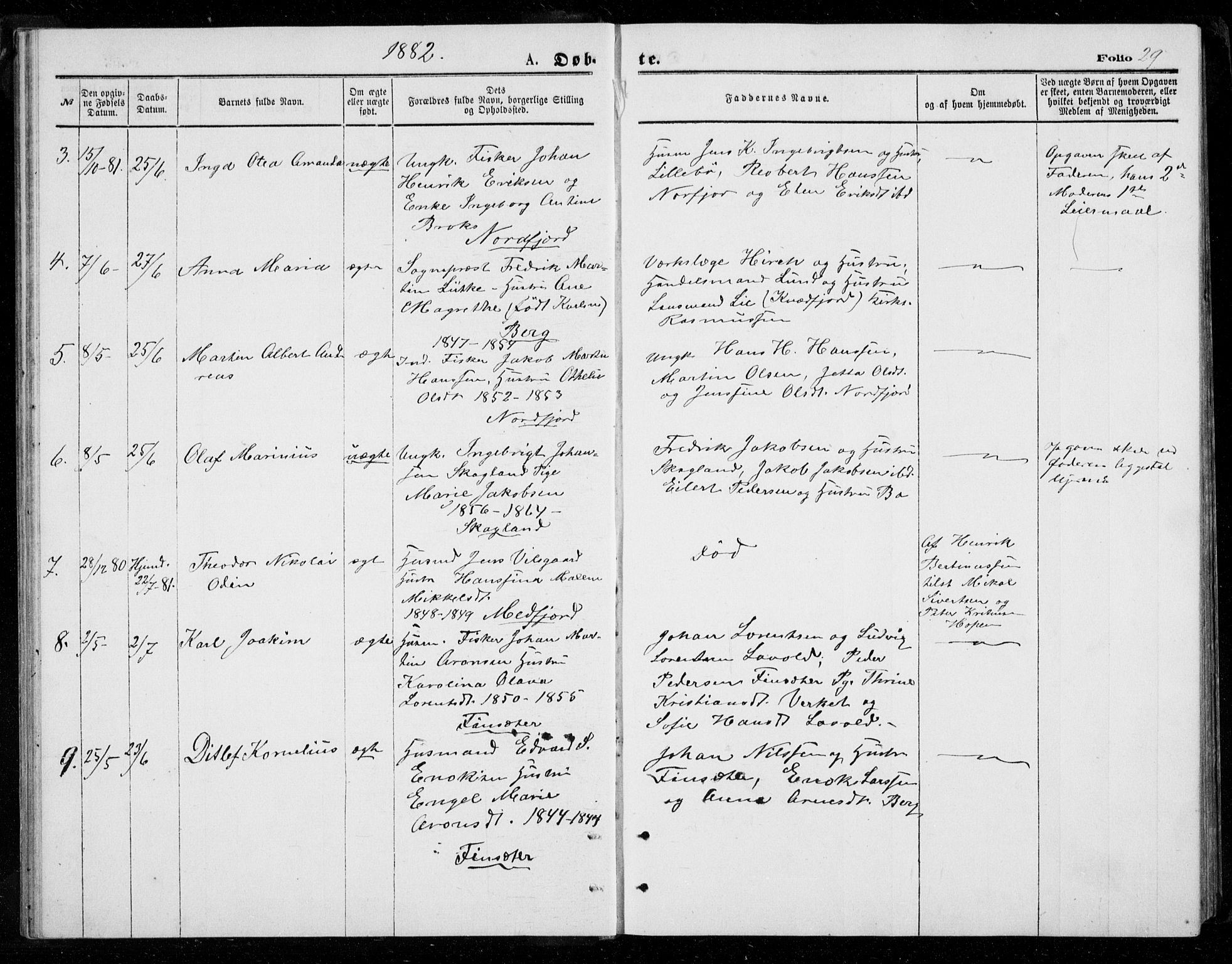 Berg sokneprestkontor, AV/SATØ-S-1318/G/Ga/Gab/L0003klokker: Parish register (copy) no. 3, 1874-1886, p. 29