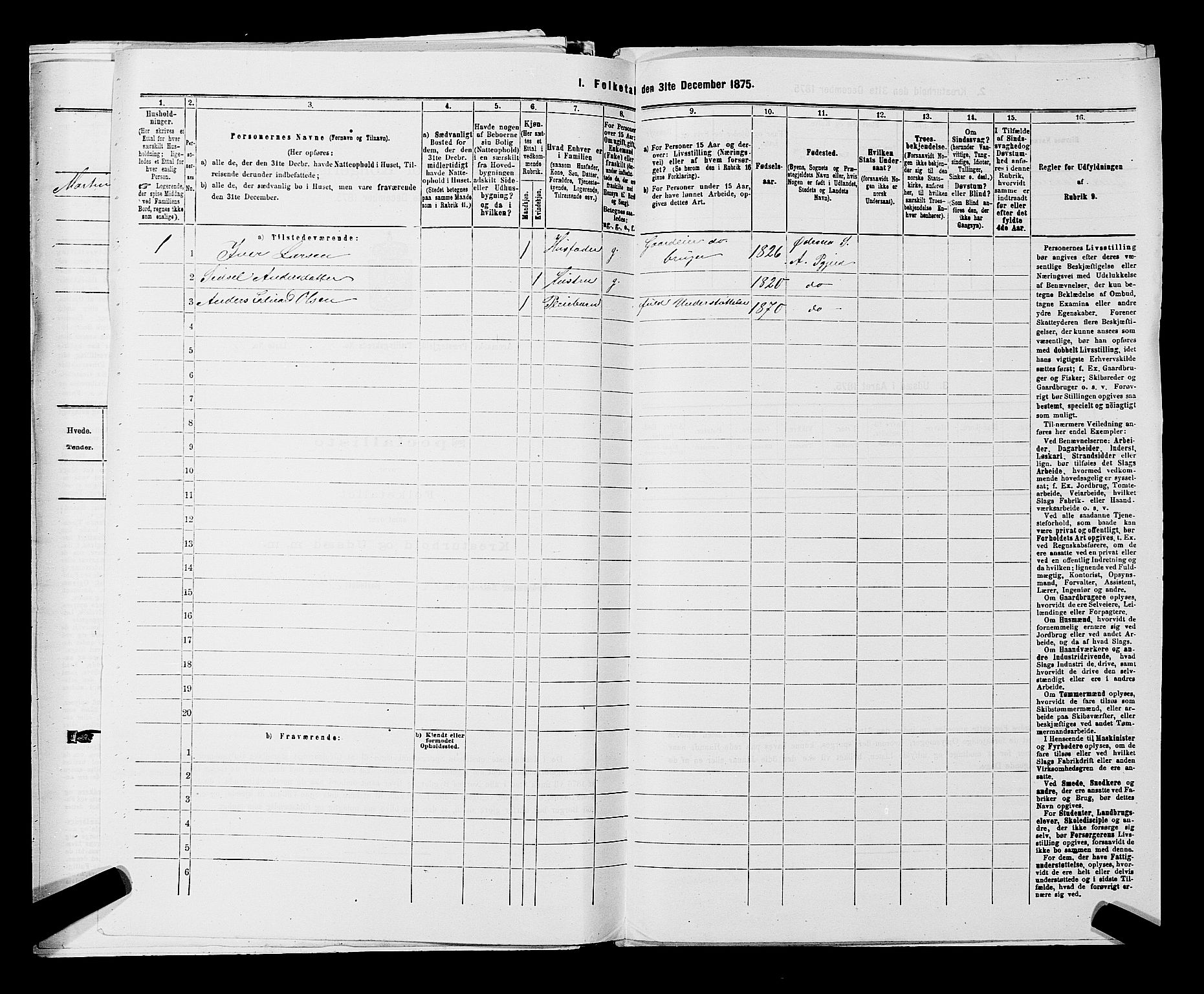 RA, 1875 census for 0118P Aremark, 1875, p. 1327